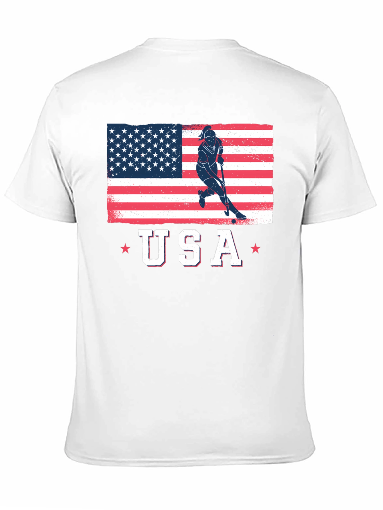 USA Flag Field Hockey T-Shirt