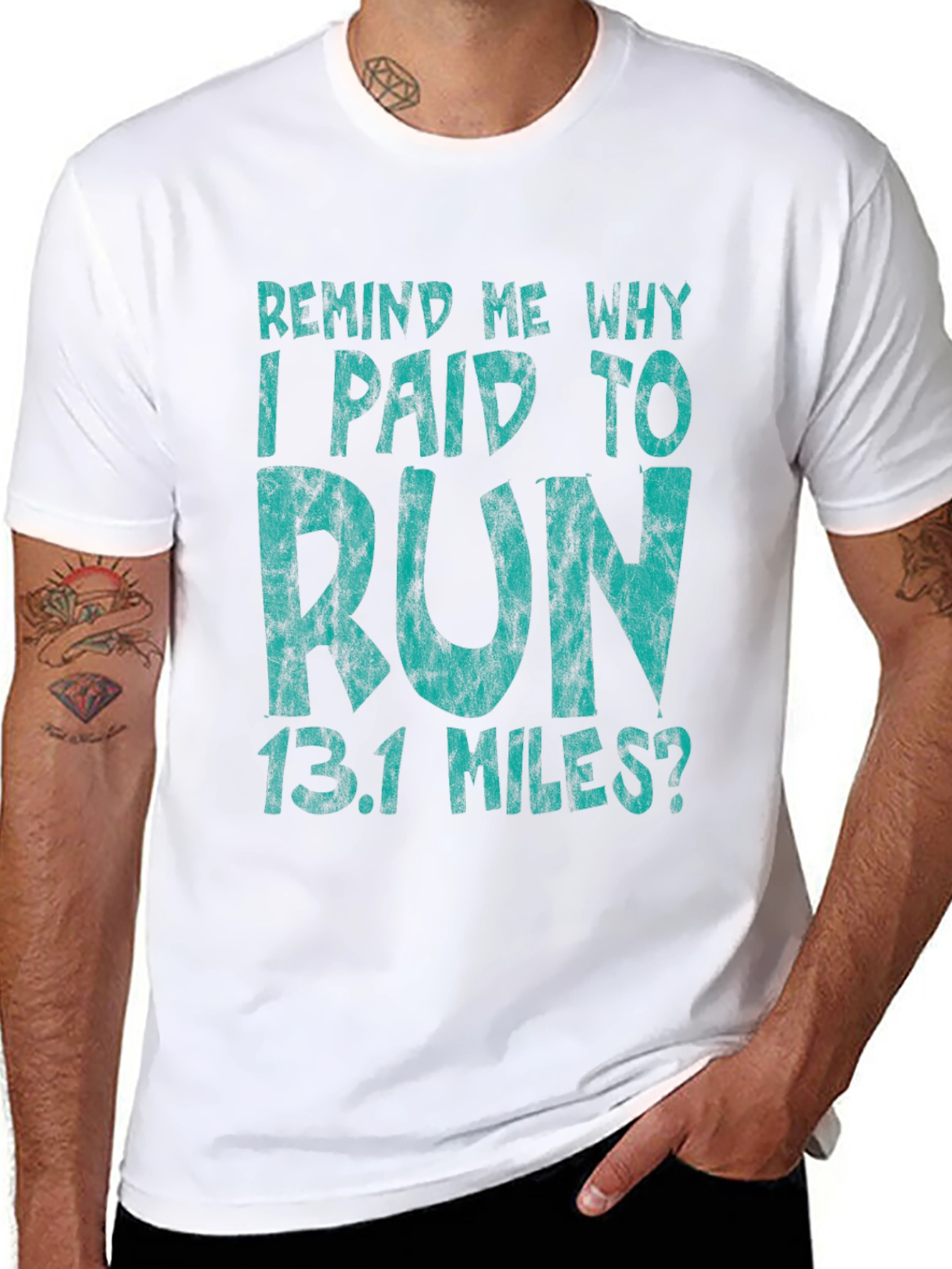 Funny Running T-Shirt - 13.1 Miles Half Marathon Tee
