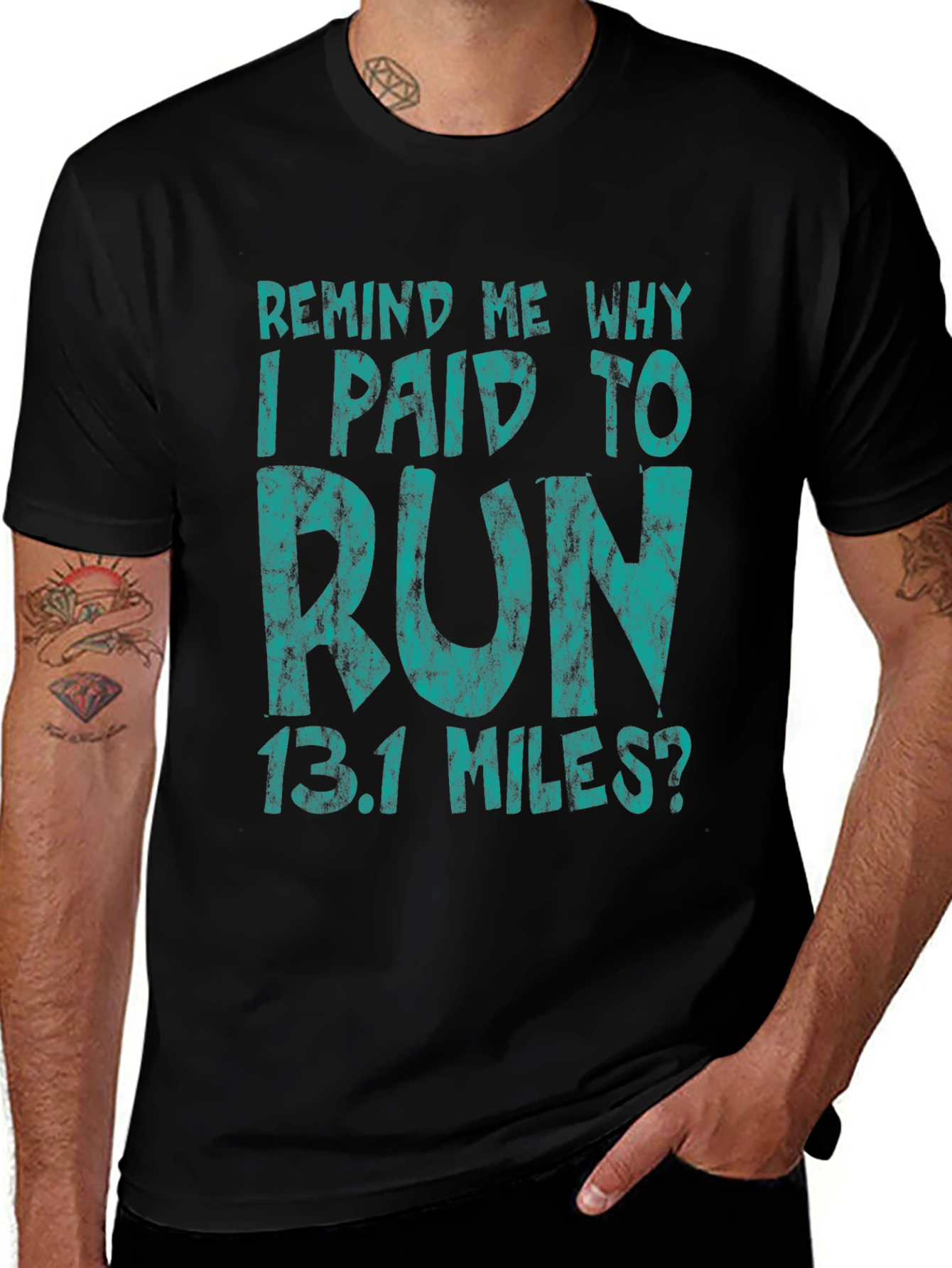 Funny Running T-Shirt - 13.1 Miles Half Marathon Tee
