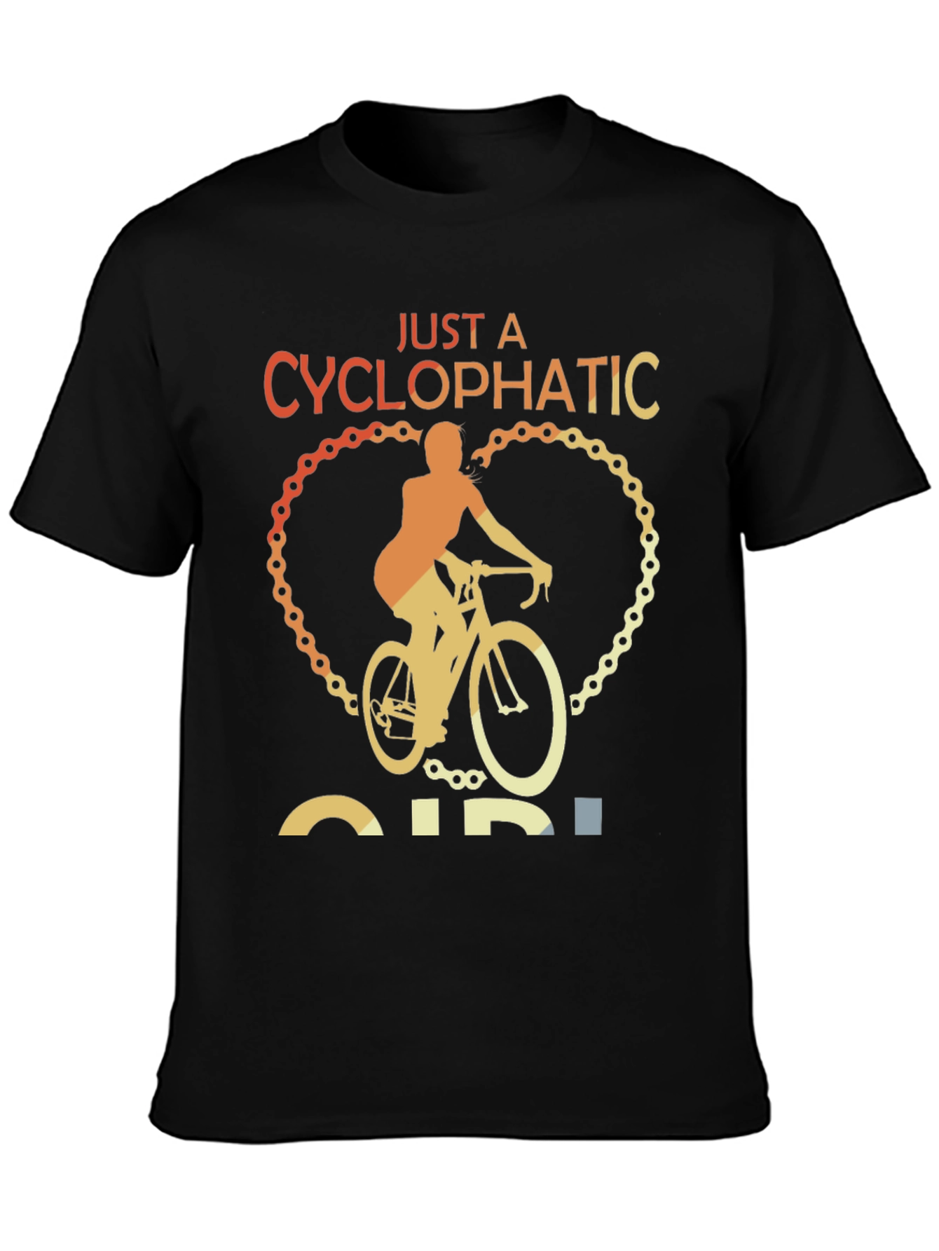Cyclopathic Girl Biker T-Shirt