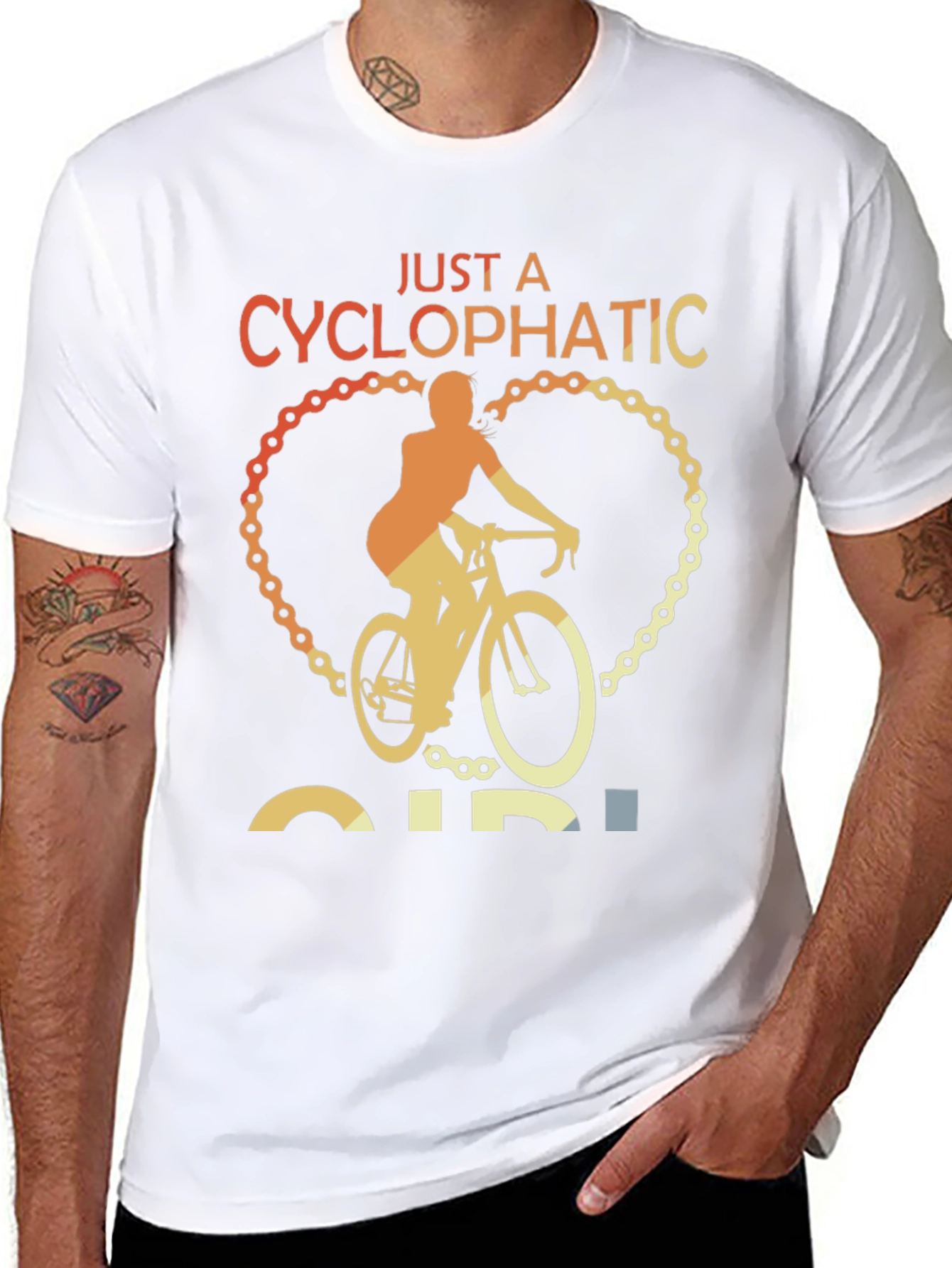 Cyclopathic Girl Biker T-Shirt