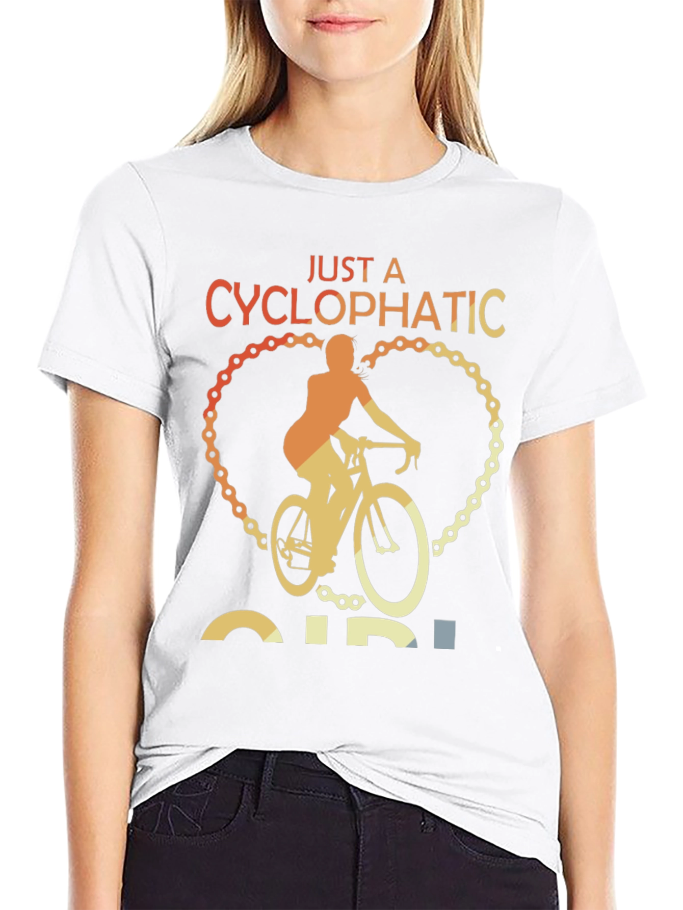Cyclopathic Girl Biker T-Shirt