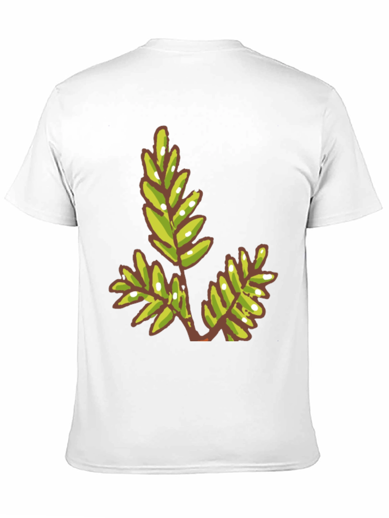 Green Leaf Graphic Tee - Modern Casual Style