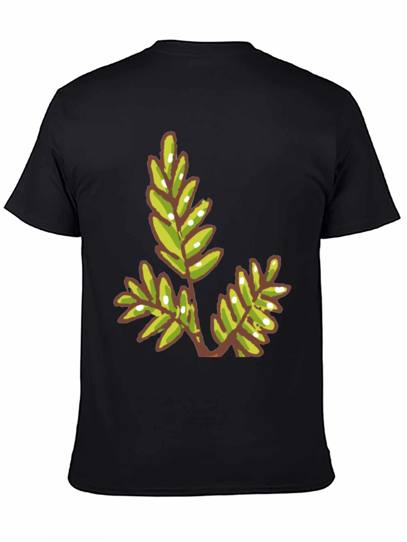 Green Leaf Graphic Tee - Modern Casual Style