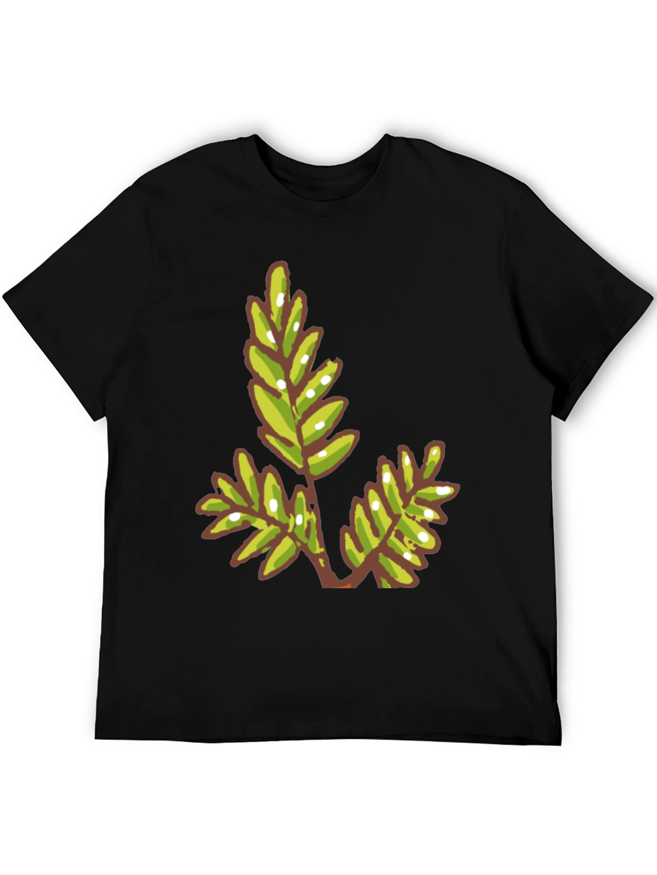 Green Leaf Graphic Tee - Modern Casual Style