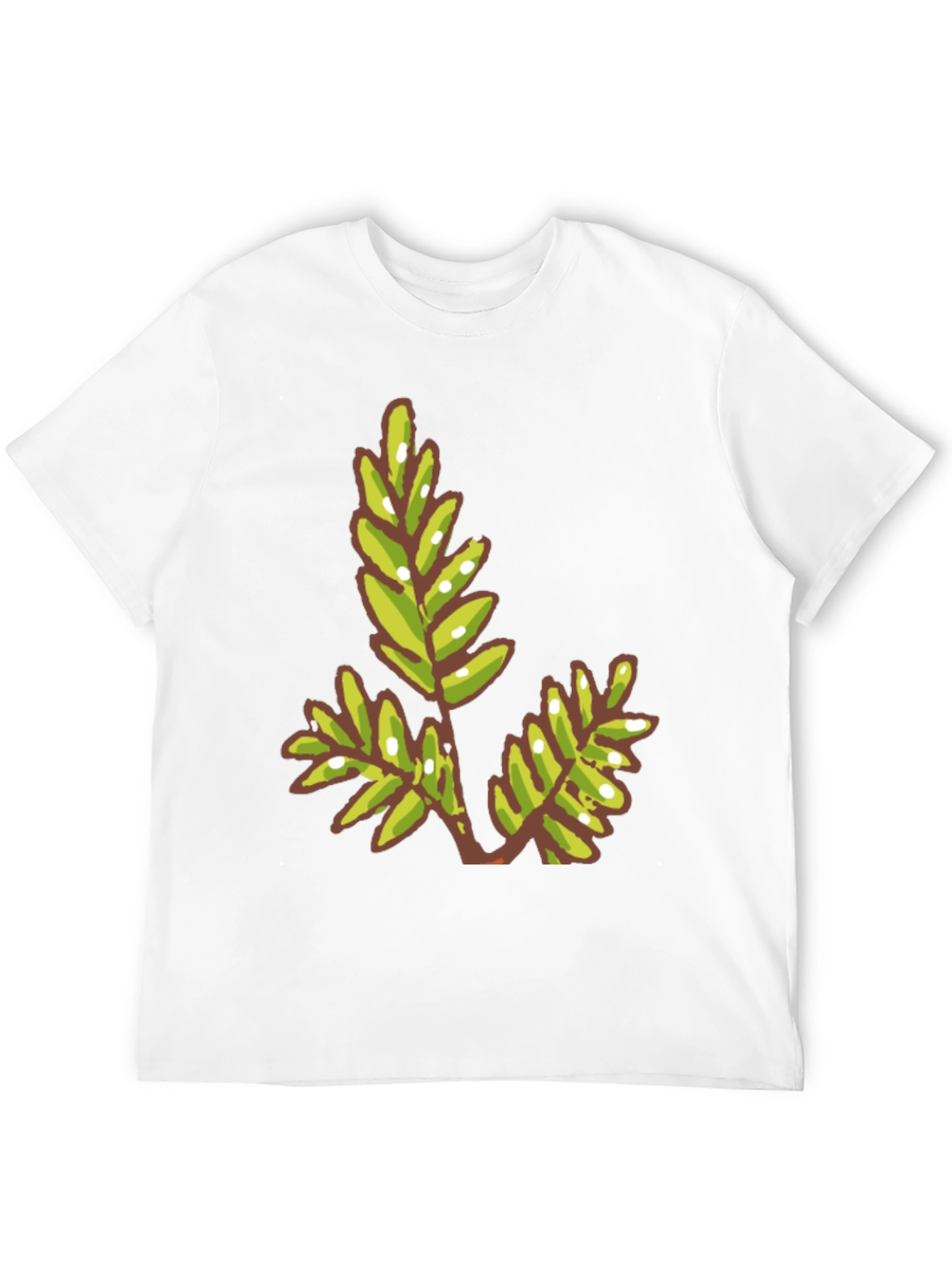 Green Leaf Graphic Tee - Modern Casual Style