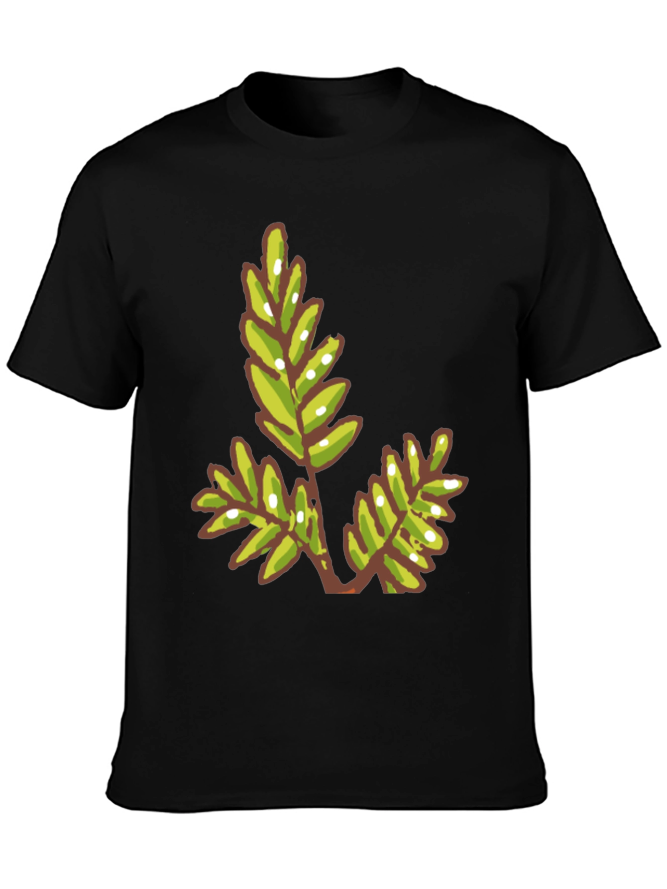 Green Leaf Graphic Tee - Modern Casual Style
