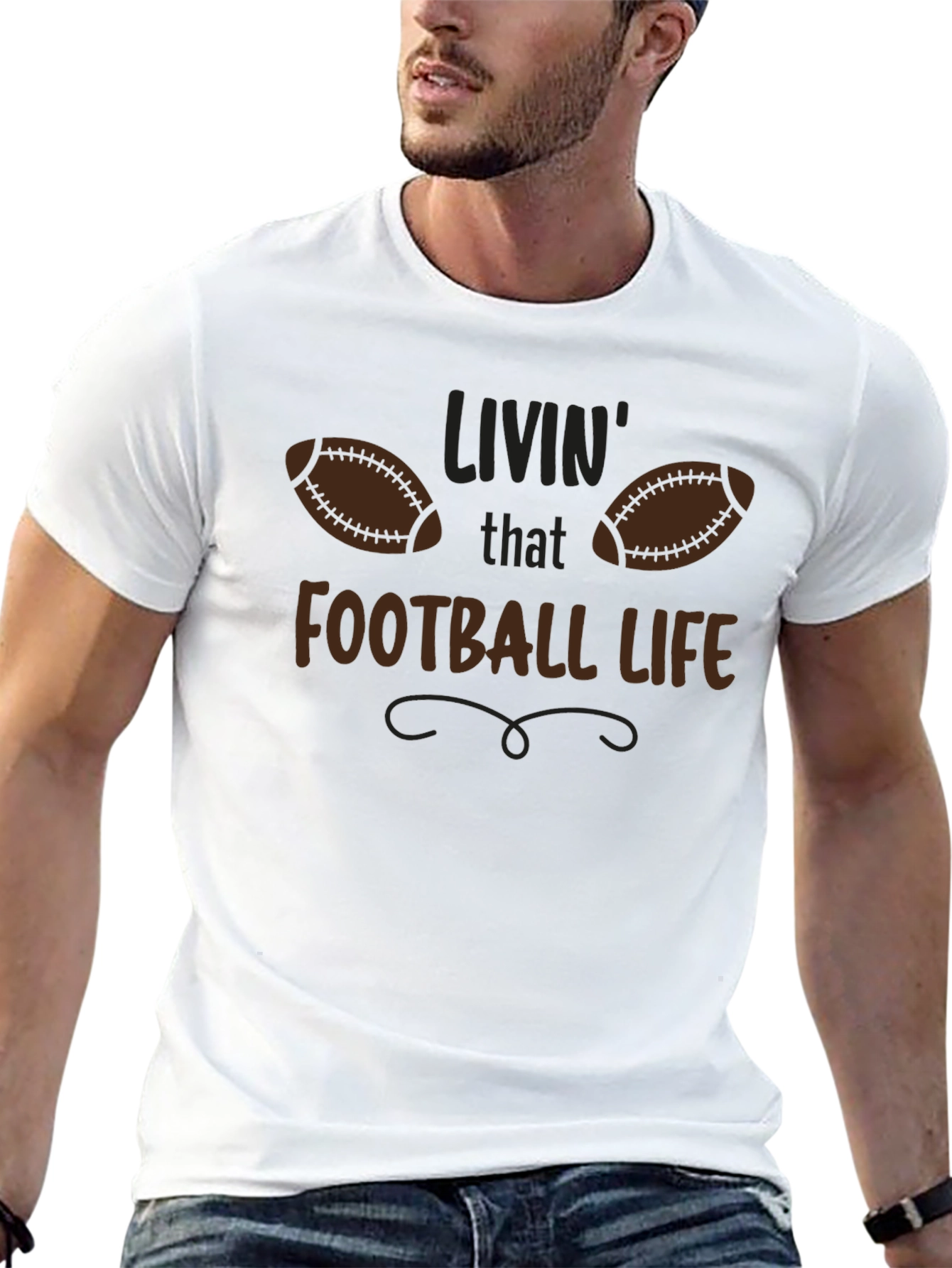 Football Life Graphic Tee