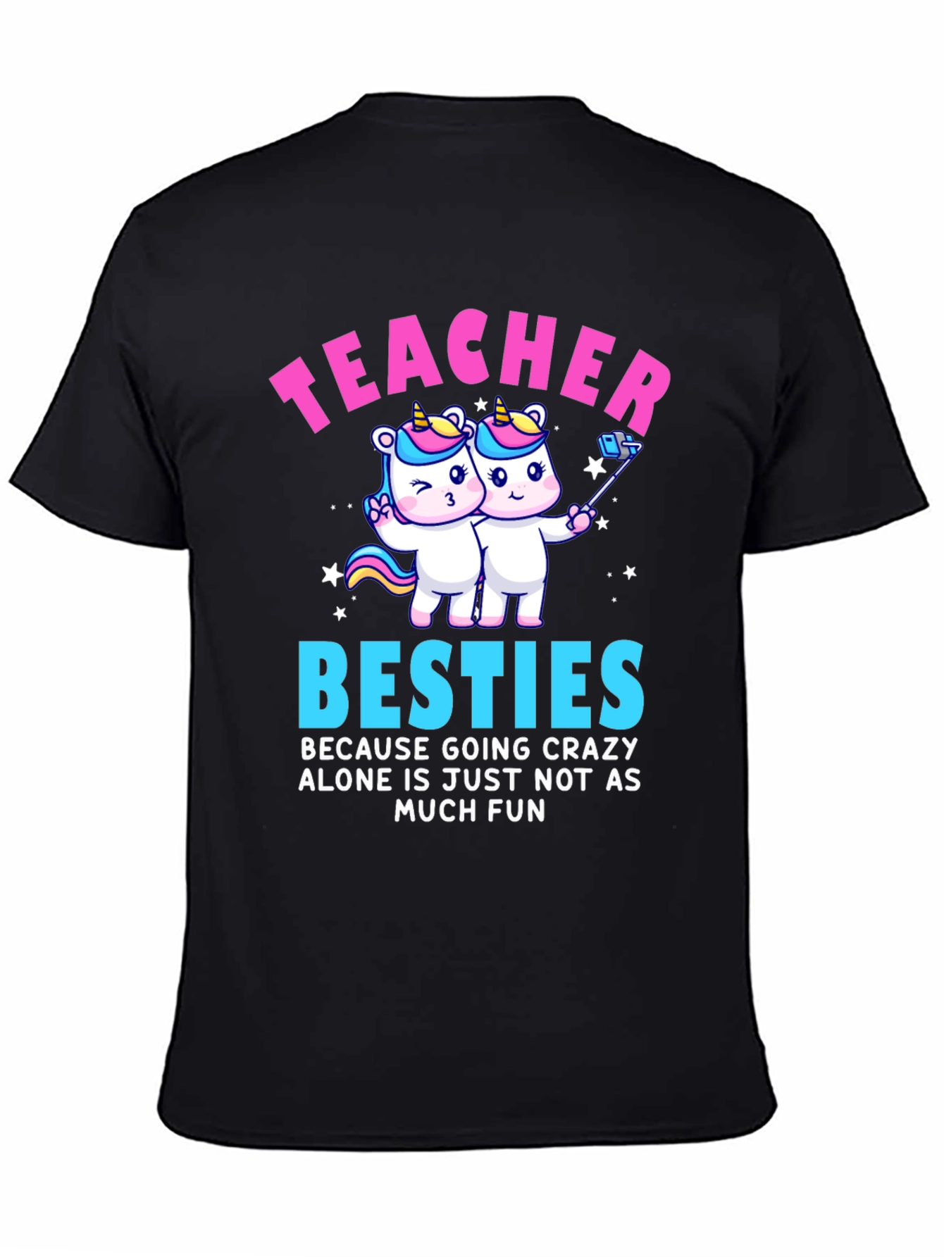 Teacher Besties Unicorn Graphic Tee