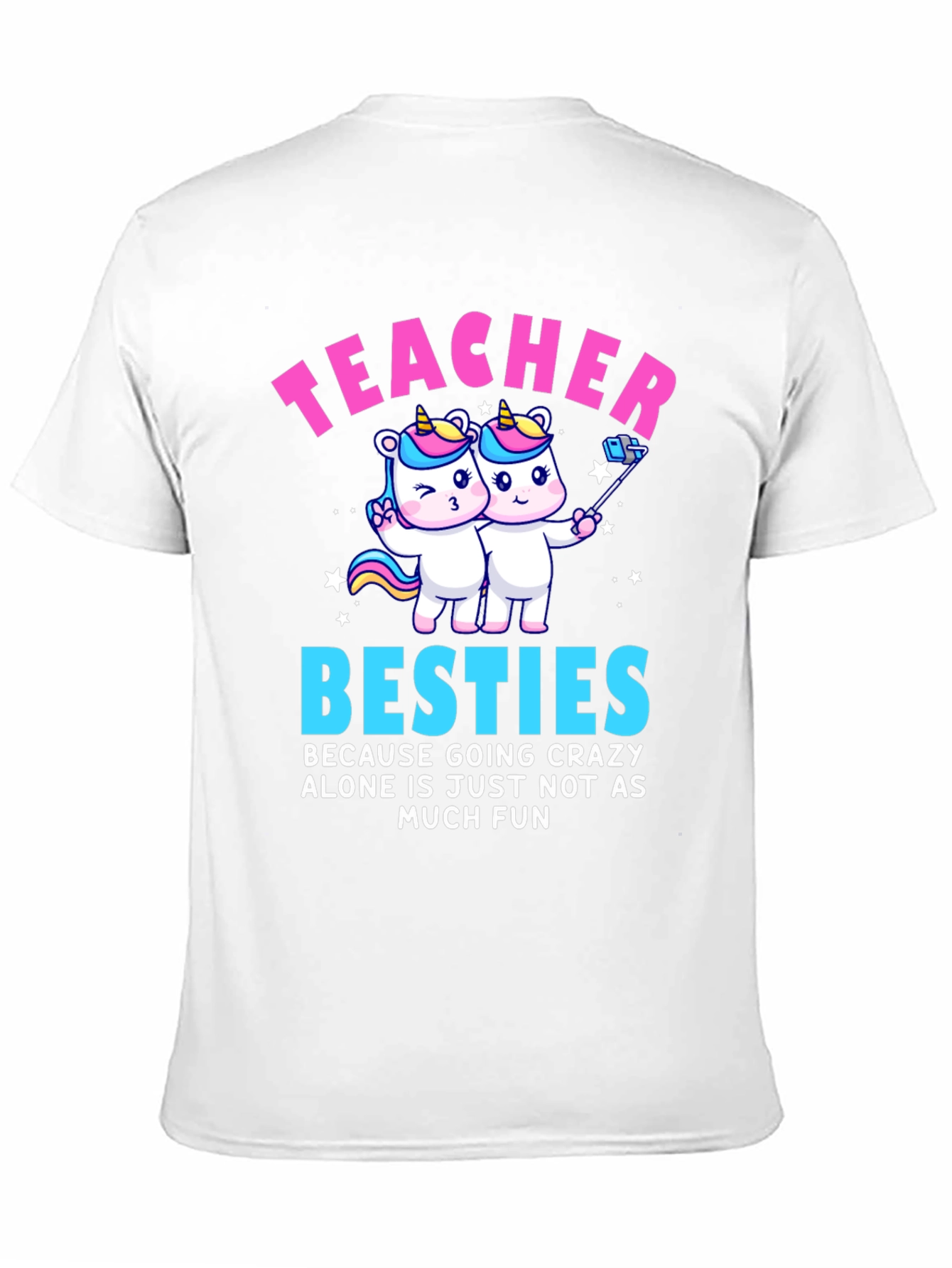 Teacher Besties Unicorn Graphic Tee