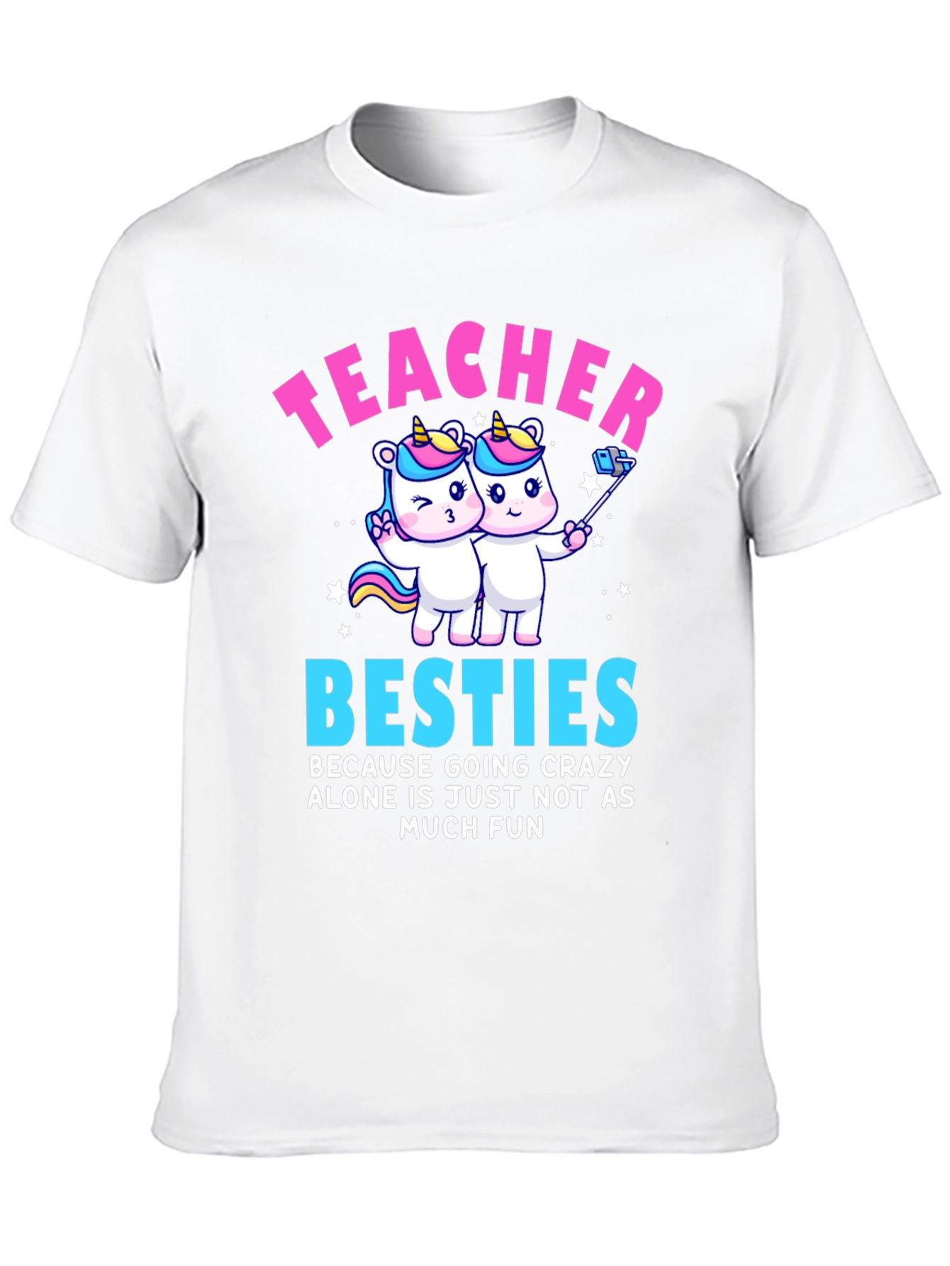Teacher Besties Unicorn Graphic Tee