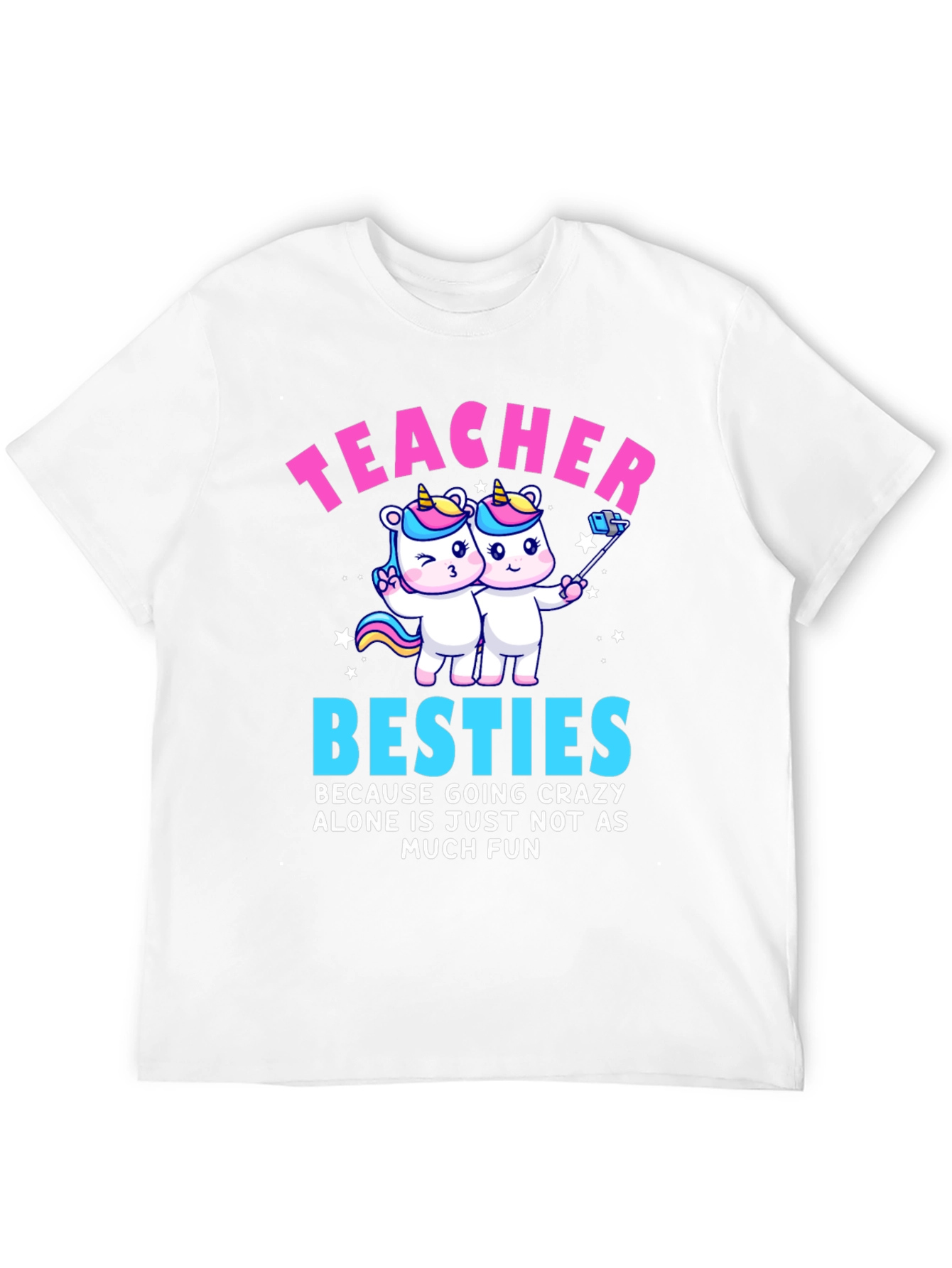 Teacher Besties Unicorn Graphic Tee