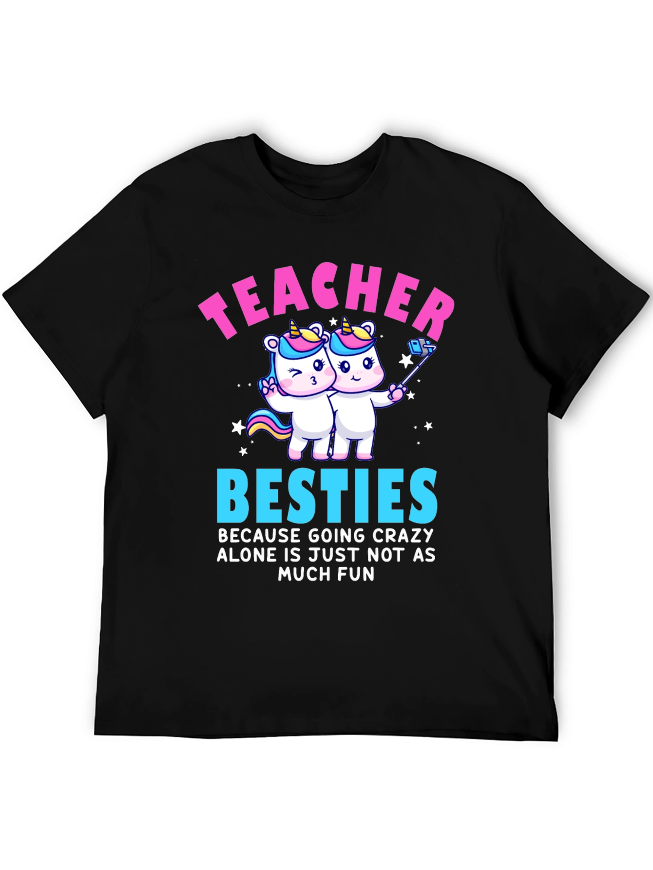 Teacher Besties Unicorn Graphic Tee