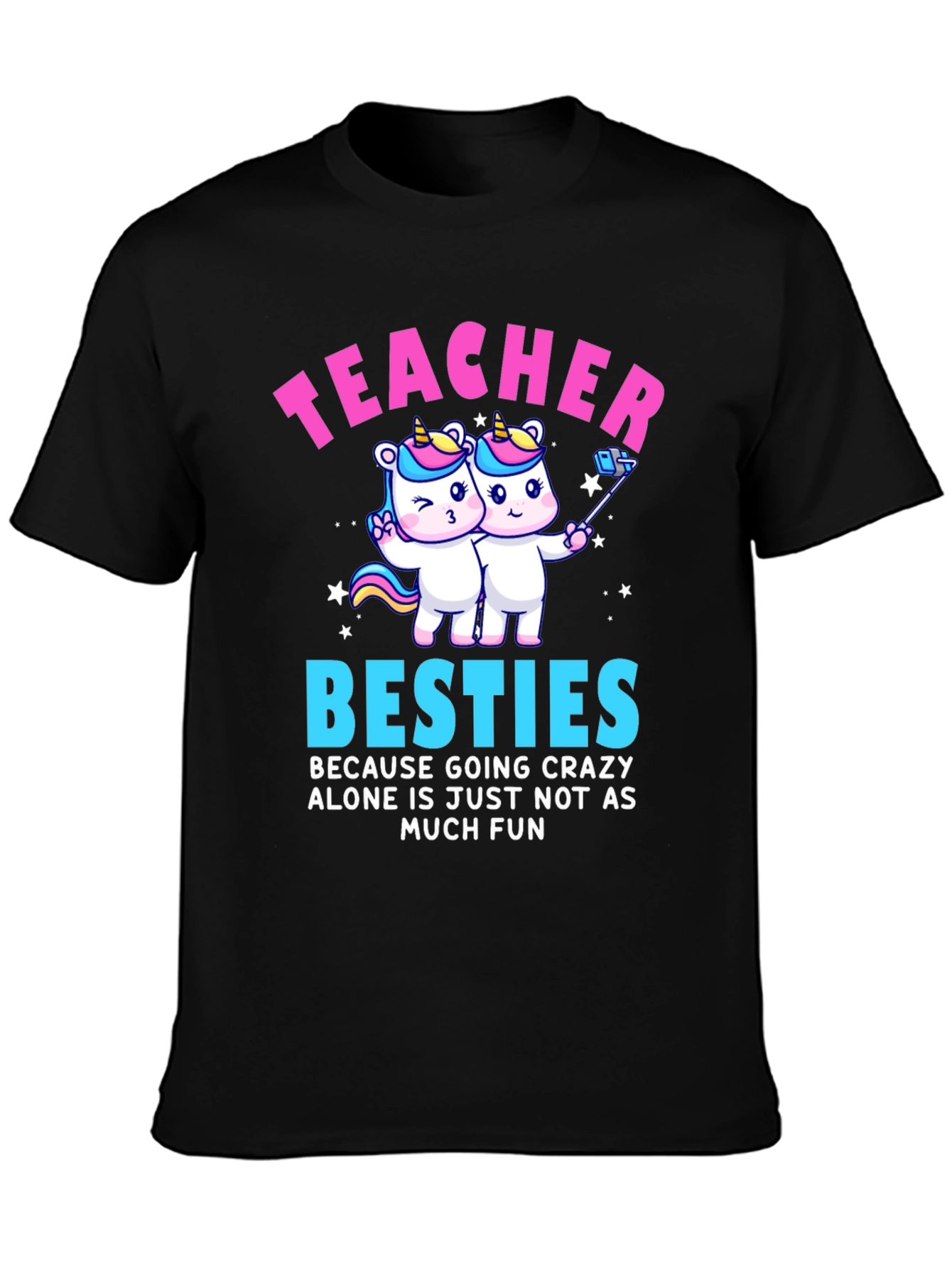 Teacher Besties Unicorn Graphic Tee