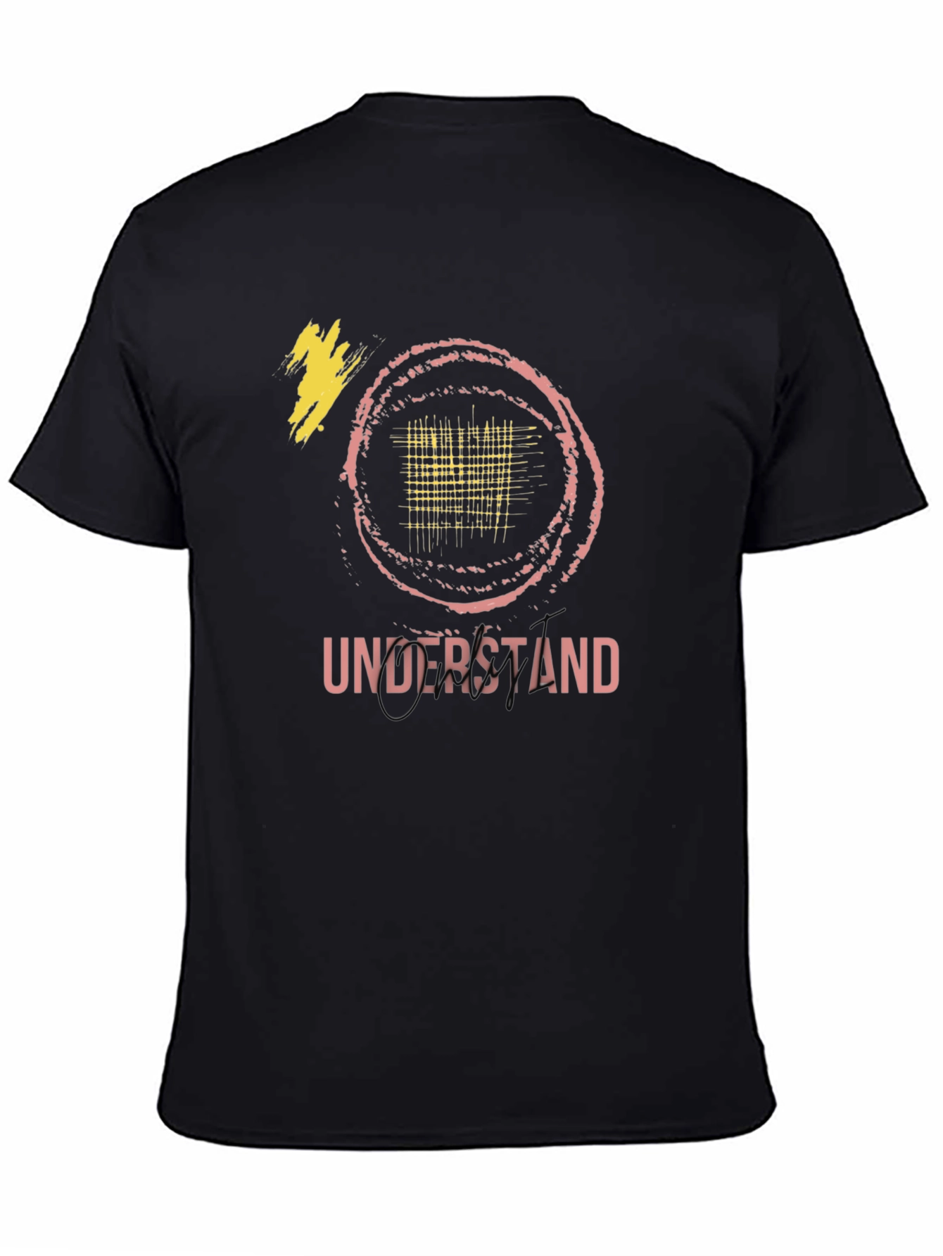 Understand Graphic Tee - Trendy Black Cotton Shirt