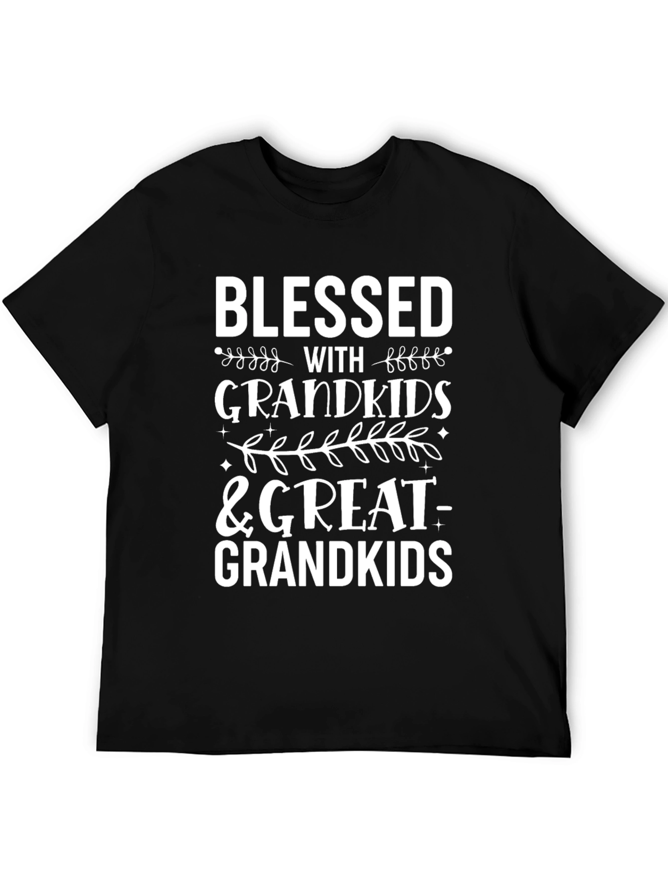 Blessed Grandkids & Great-Grandkids Black T-Shirt