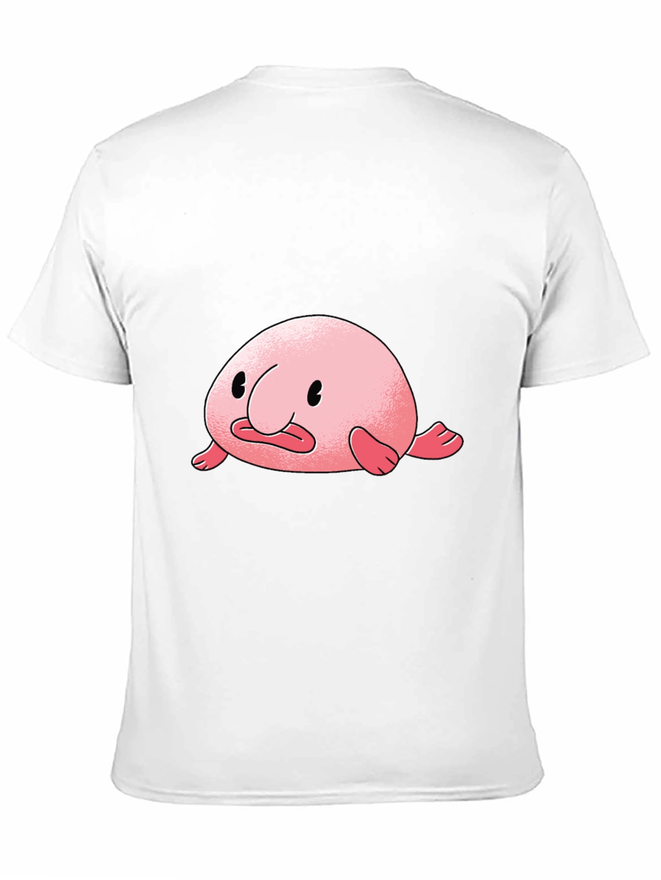 Blobfish Graphic Tee - Black Cotton T-Shirt
