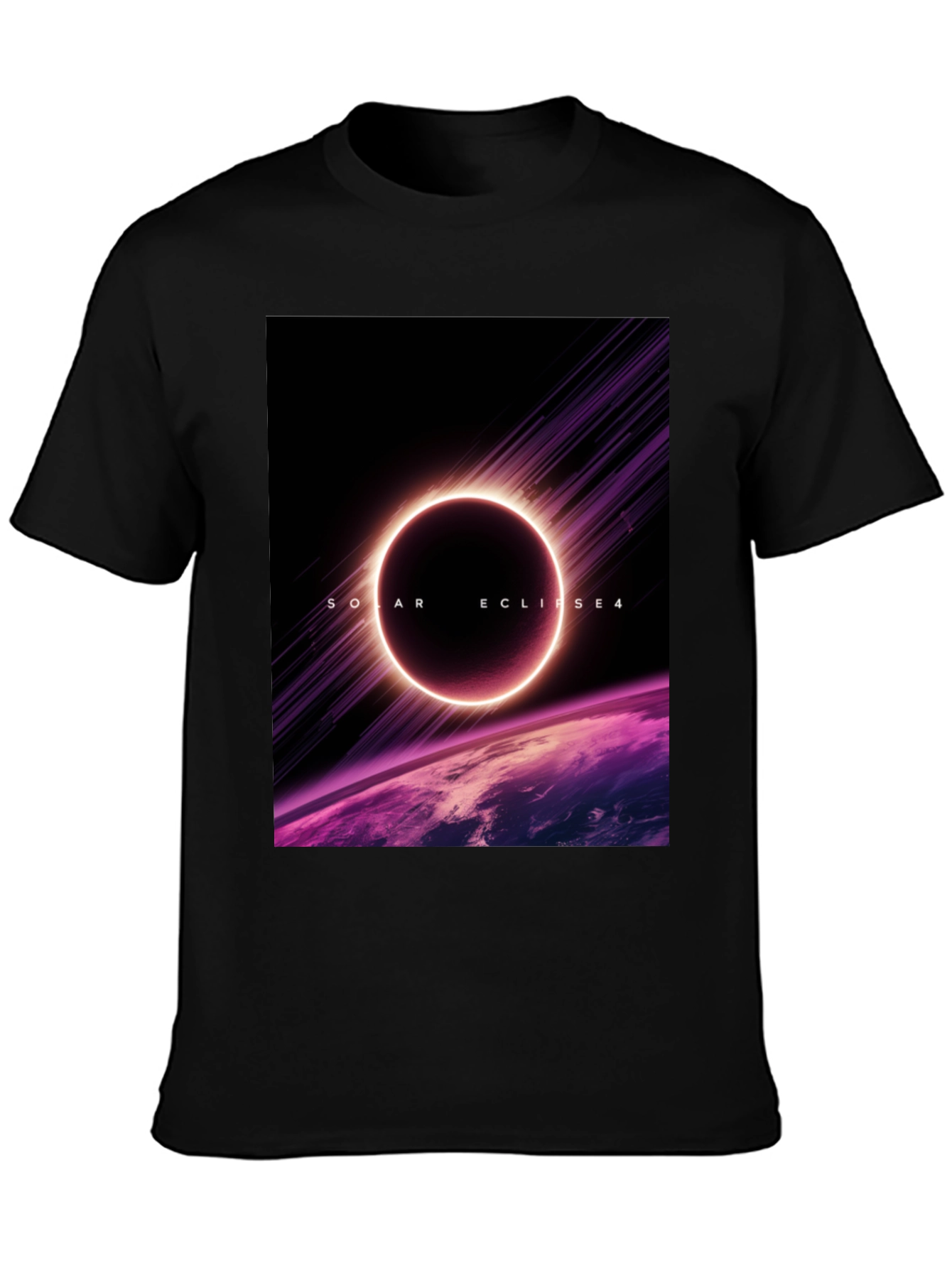 Solar Eclipse Graphic Tee - Black