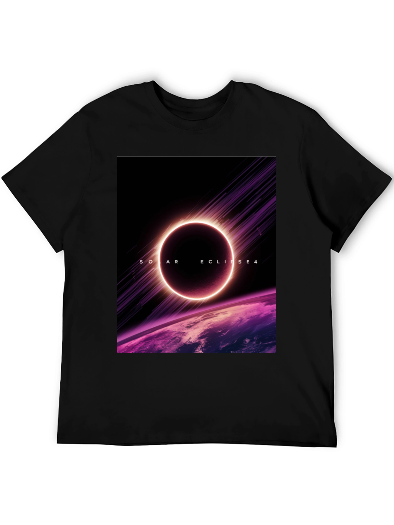 Solar Eclipse Graphic Tee - Black