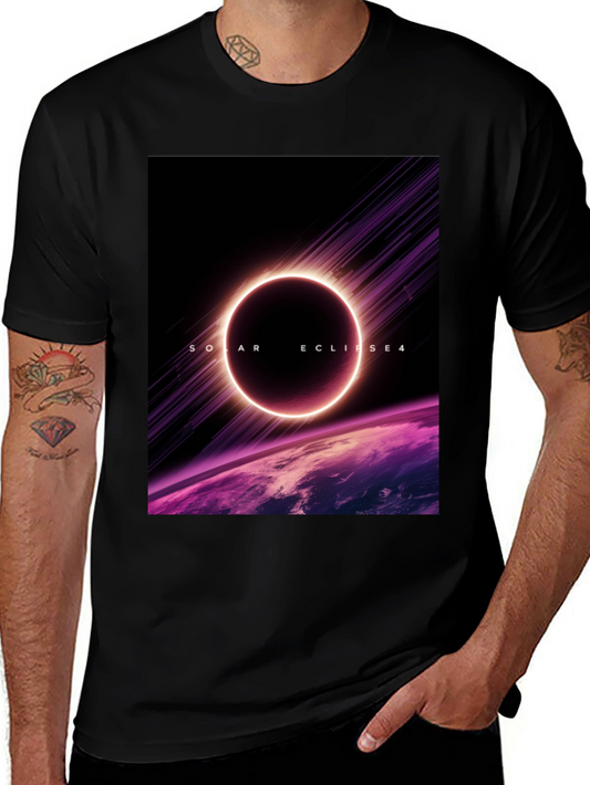 Solar Eclipse Graphic Tee - Black