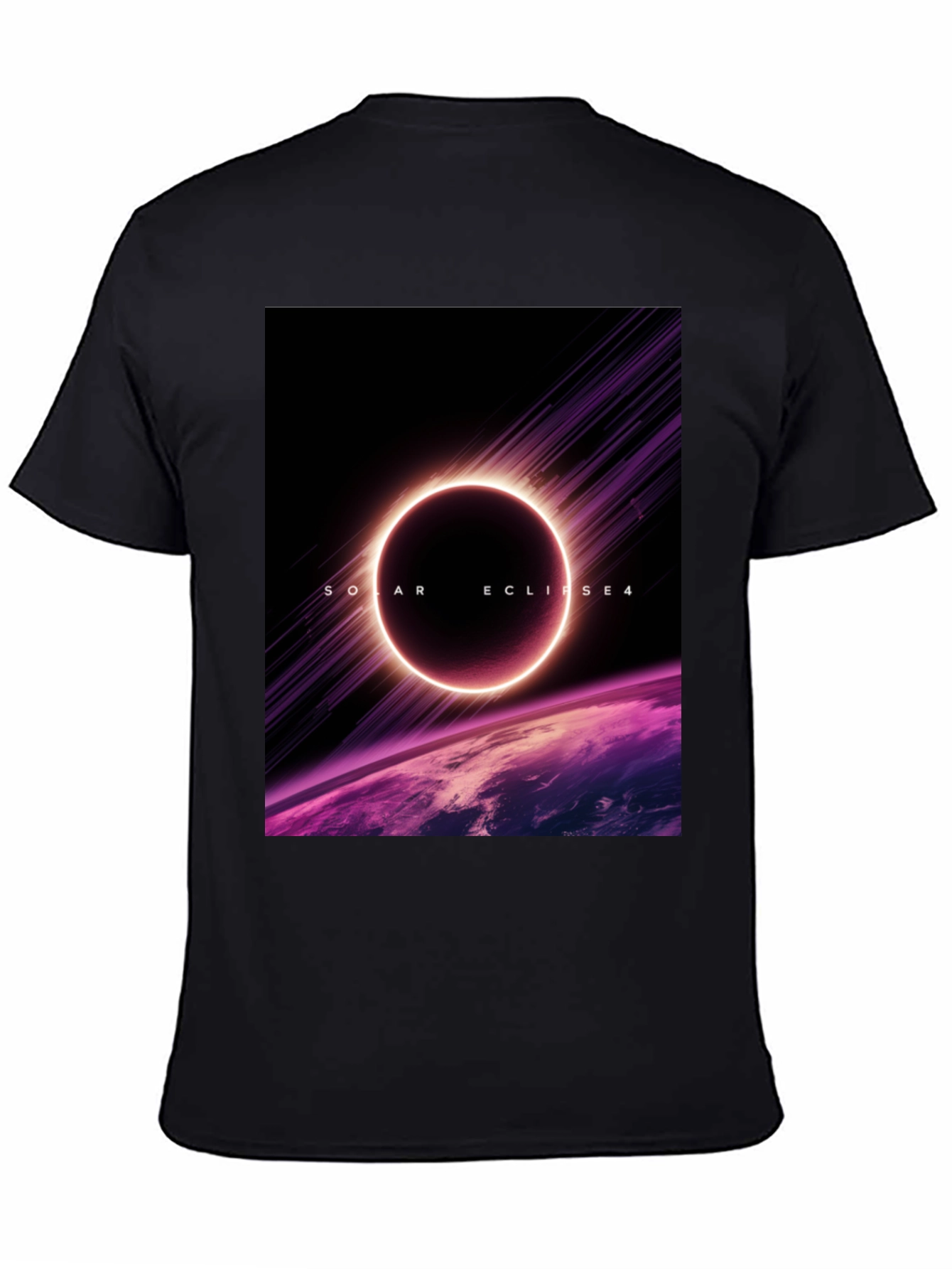Solar Eclipse Graphic Tee - Black