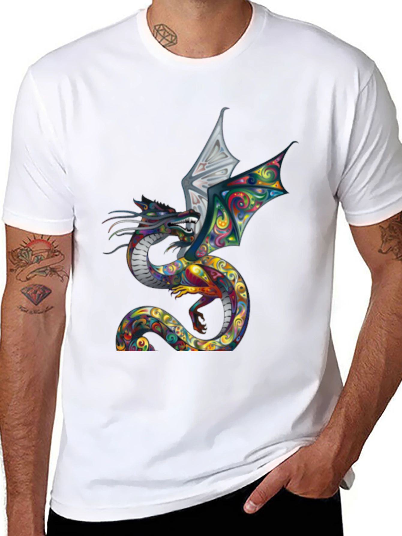 Dragon Graphic Tee - Vibrant & Unique Design