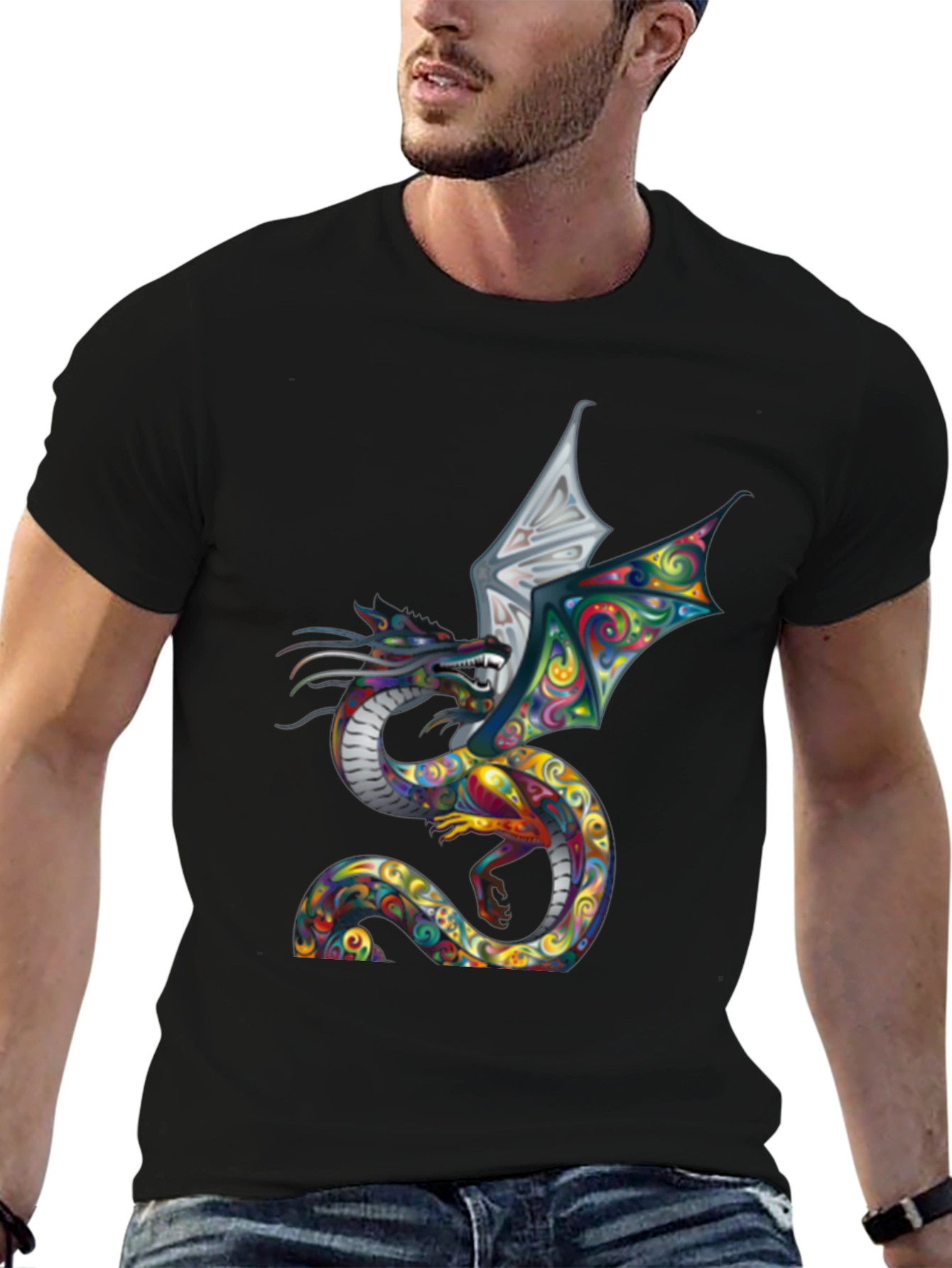 Dragon Graphic Tee - Vibrant & Unique Design