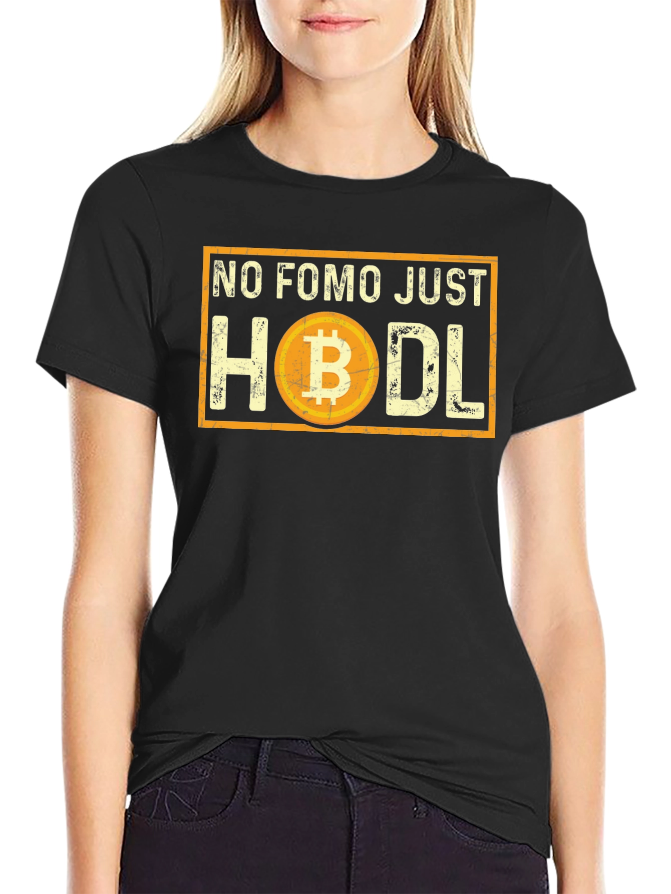 No FOMO Just Hodl Bitcoin Crypto T-Shirt