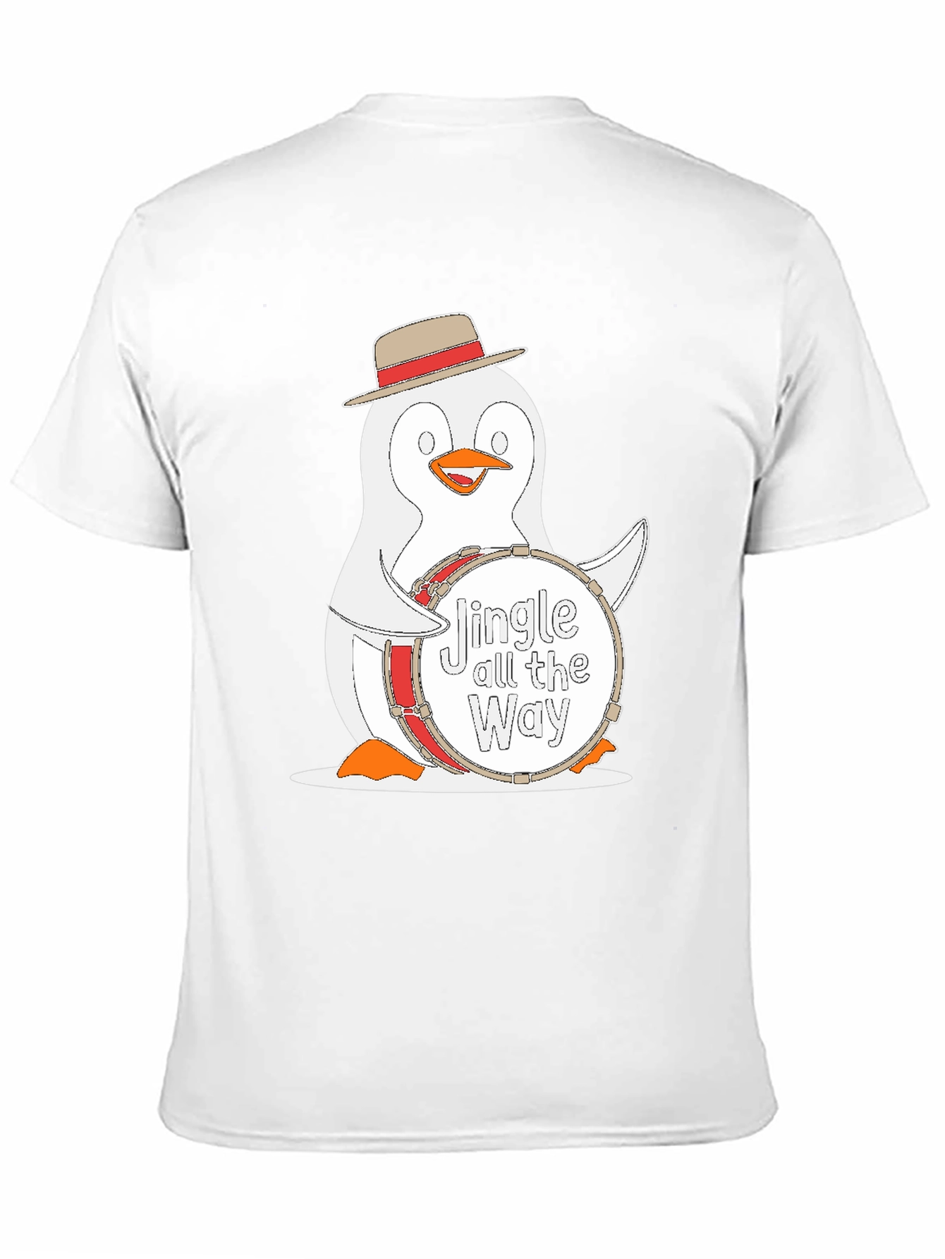 Festive Penguin Drummer T-Shirt