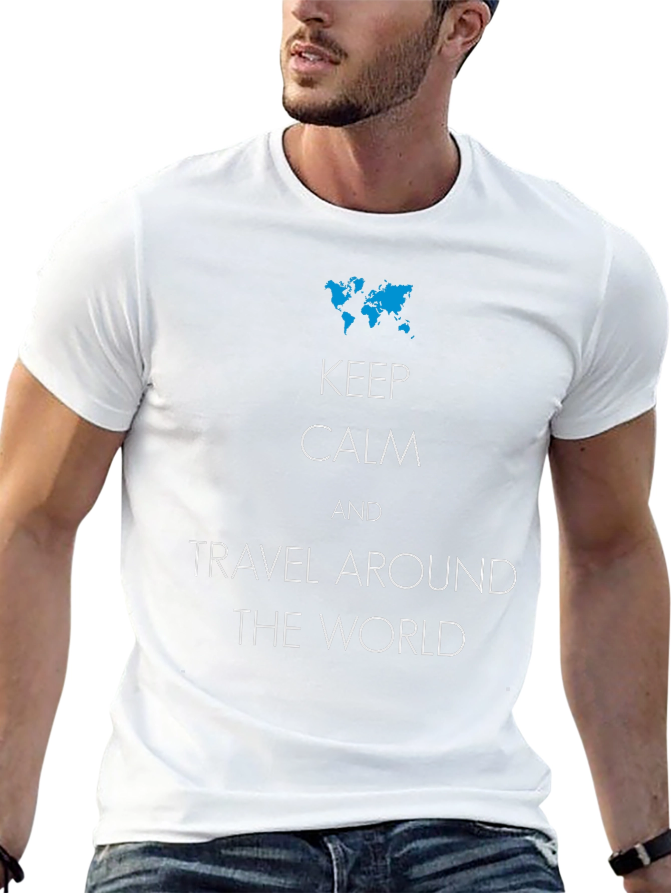 Keep Calm Travel Around the World T-Shirt