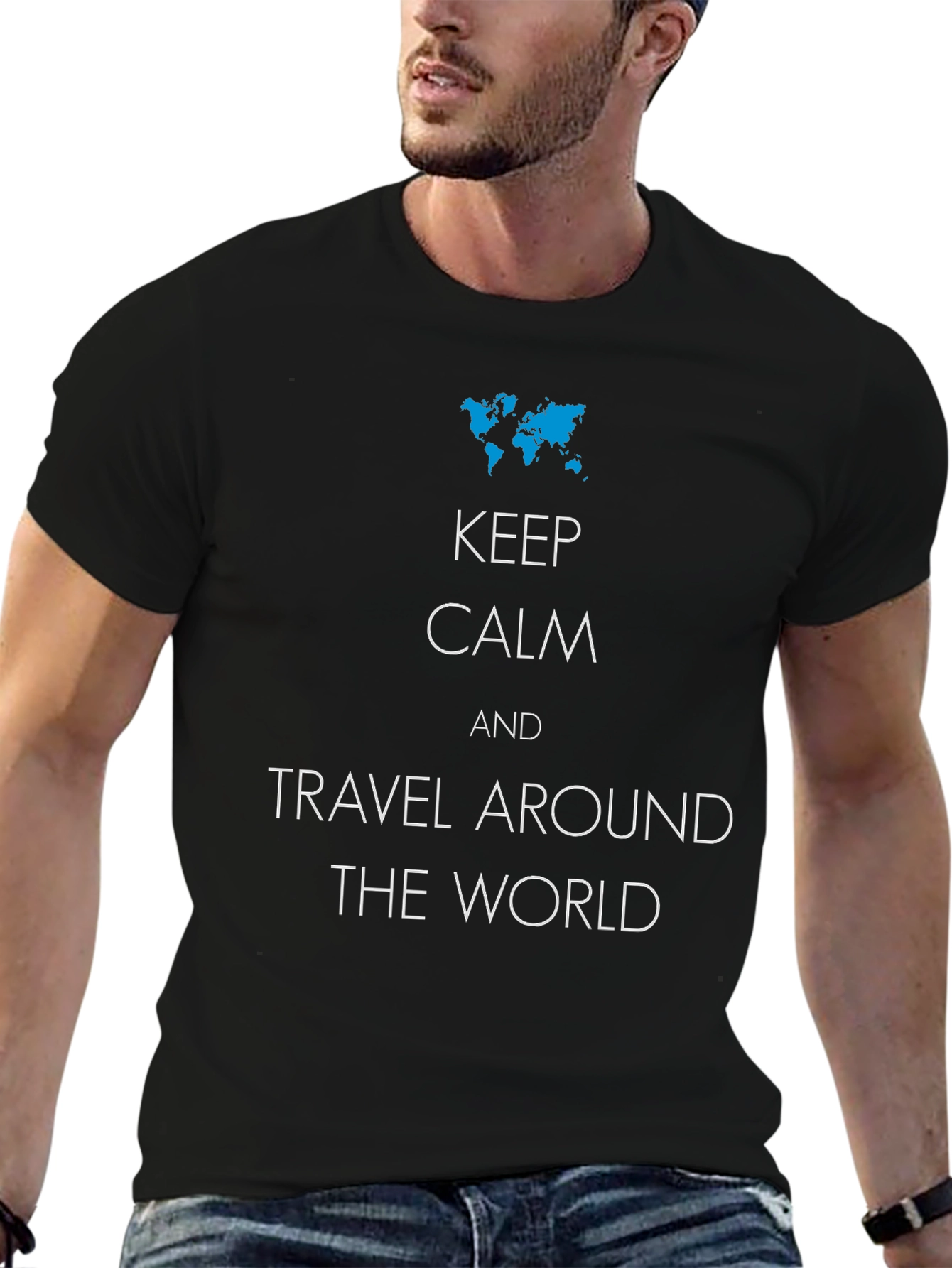 Keep Calm Travel Around the World T-Shirt