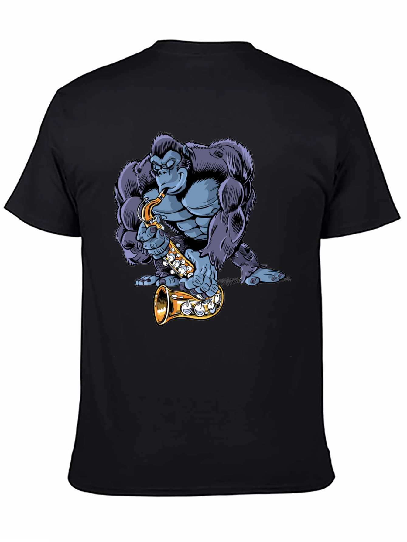 Gorilla Sax Player Graphic Tee