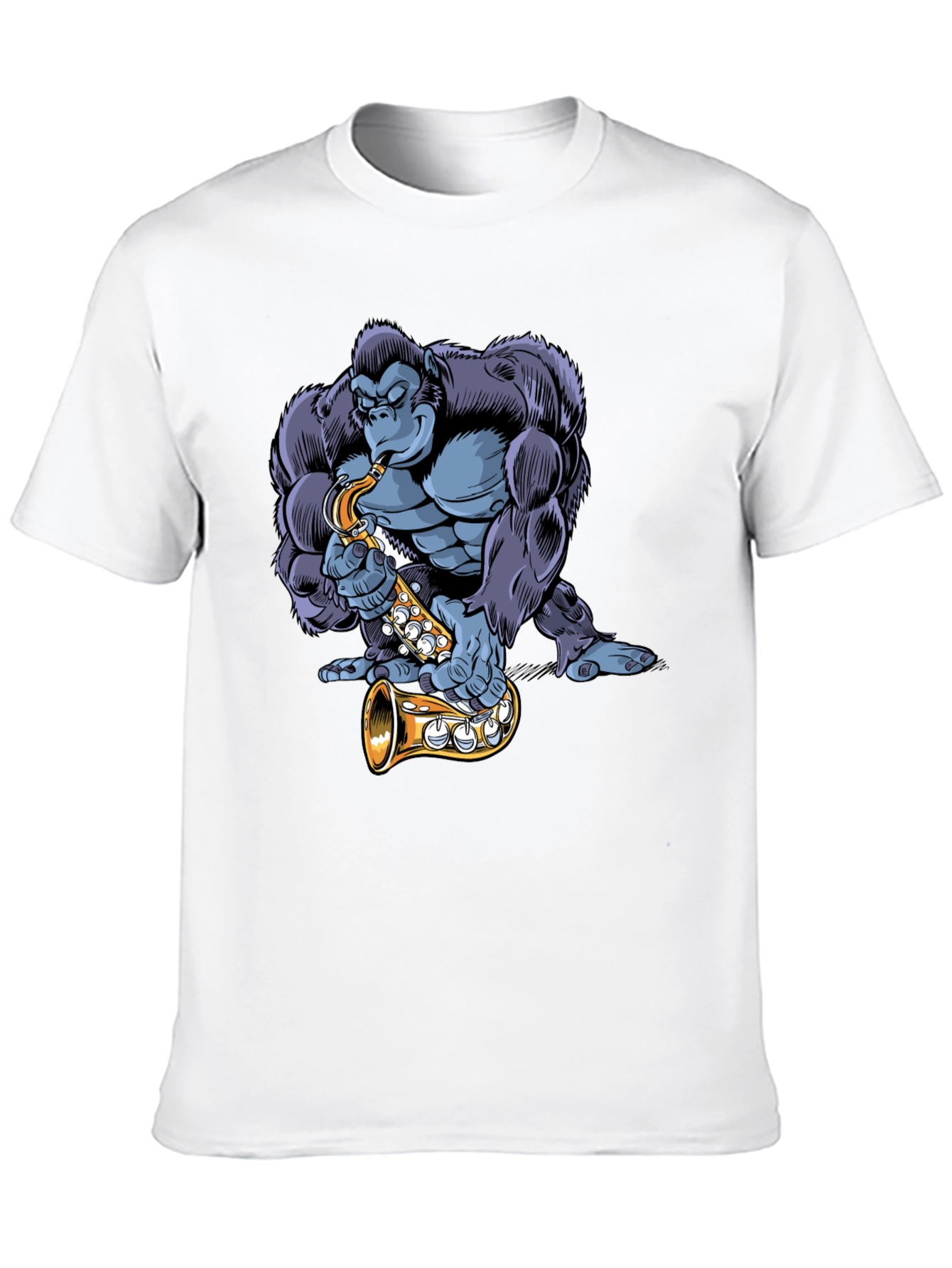 Gorilla Sax Player Graphic Tee