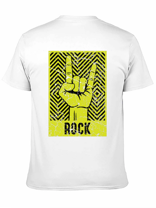 Rock On! Graphic Tee - Vintage Style Black T-Shirt