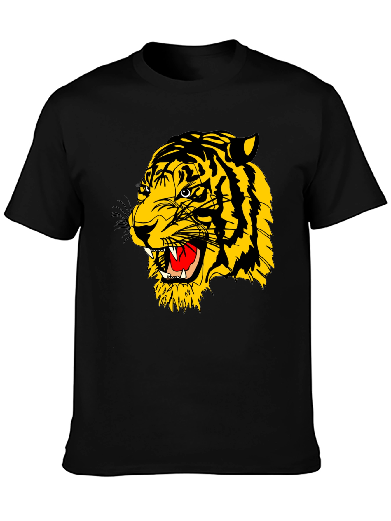 Roaring Tiger Graphic Black T-Shirt
