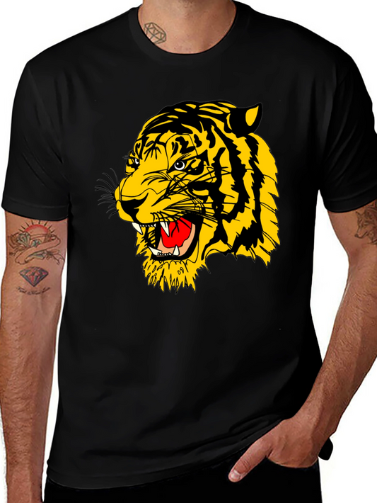Roaring Tiger Graphic Black T-Shirt