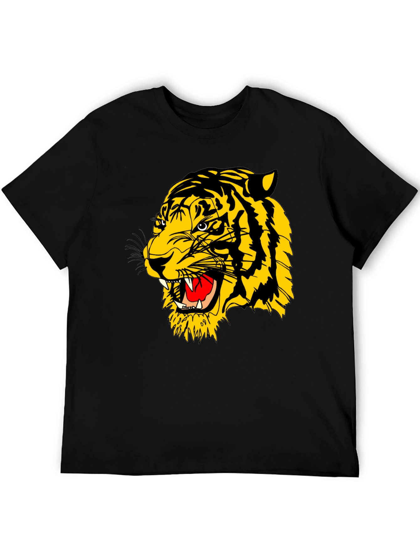 Roaring Tiger Graphic Black T-Shirt
