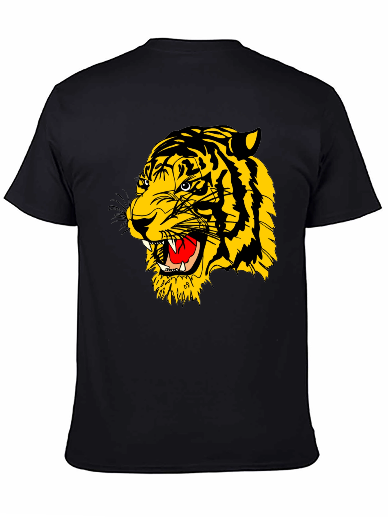 Roaring Tiger Graphic Black T-Shirt
