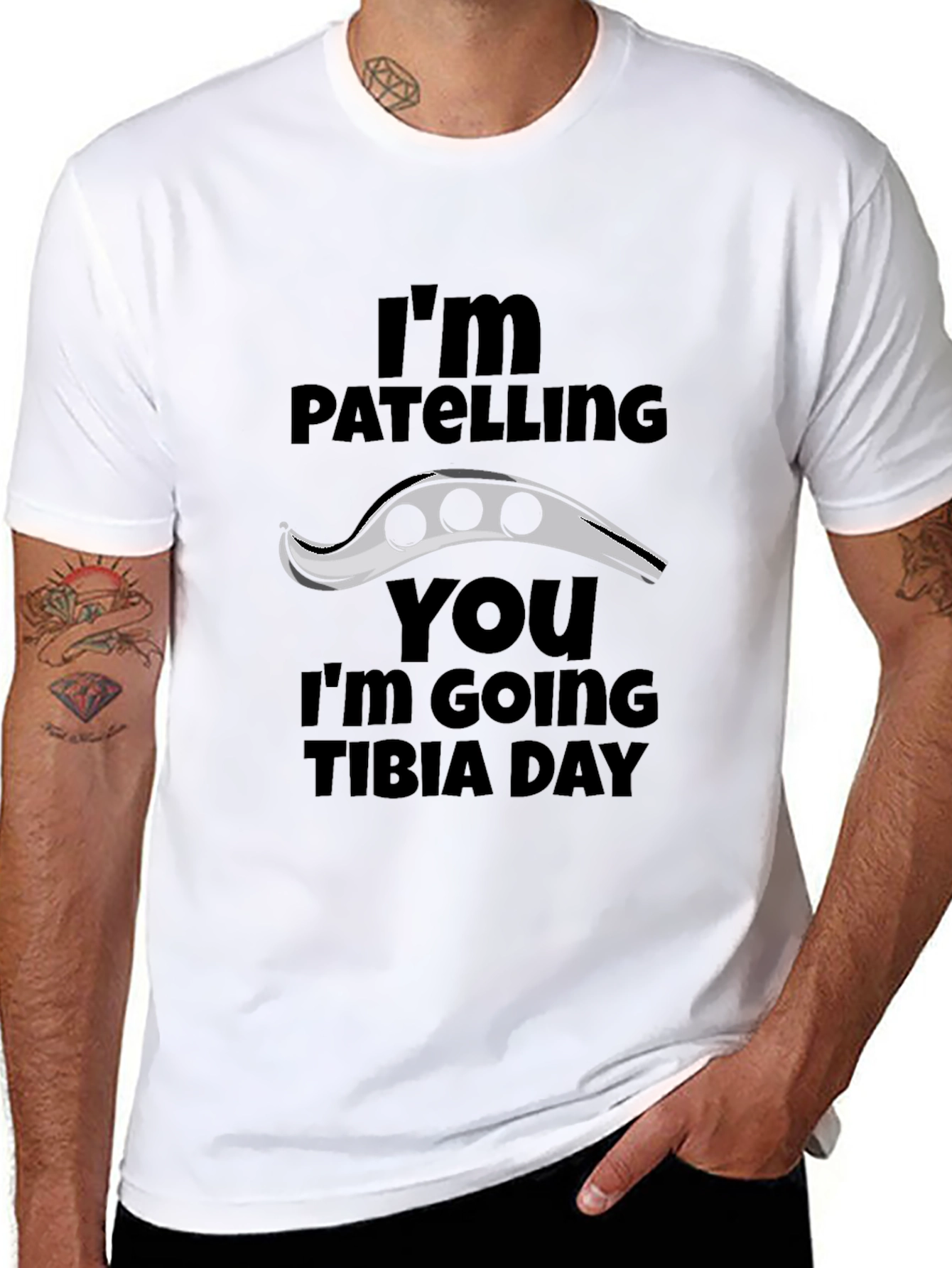 Funny Anatomy Pun T-Shirt - Patelling You Tibia Day
