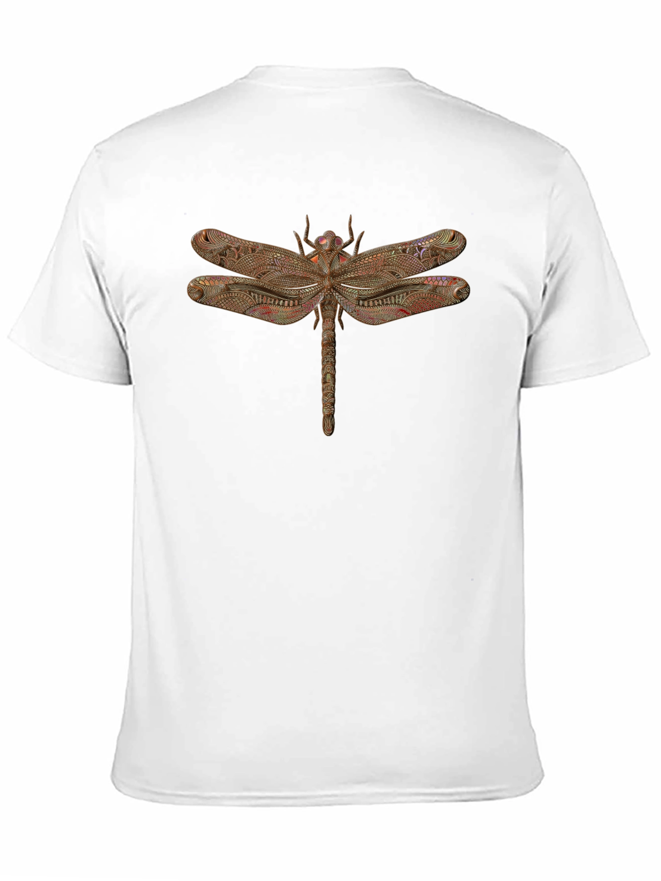 Dragonfly Graphic Print Black T-Shirt