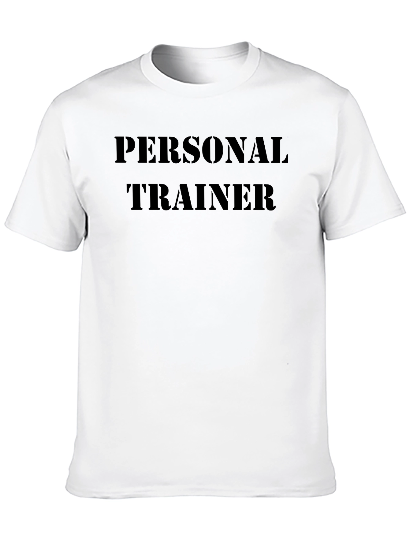 Personal Trainer Black Cotton T-Shirt