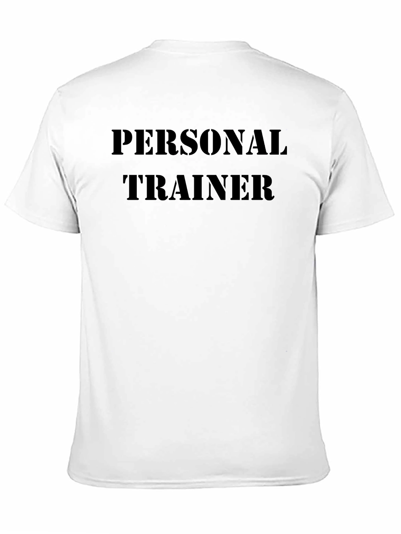 Personal Trainer Black Cotton T-Shirt