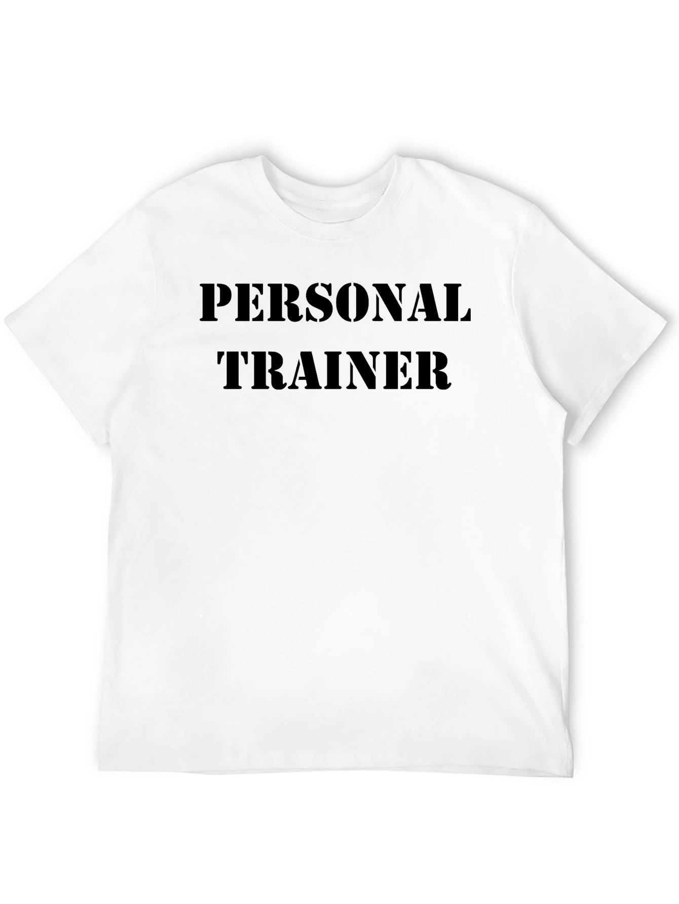 Personal Trainer Black Cotton T-Shirt