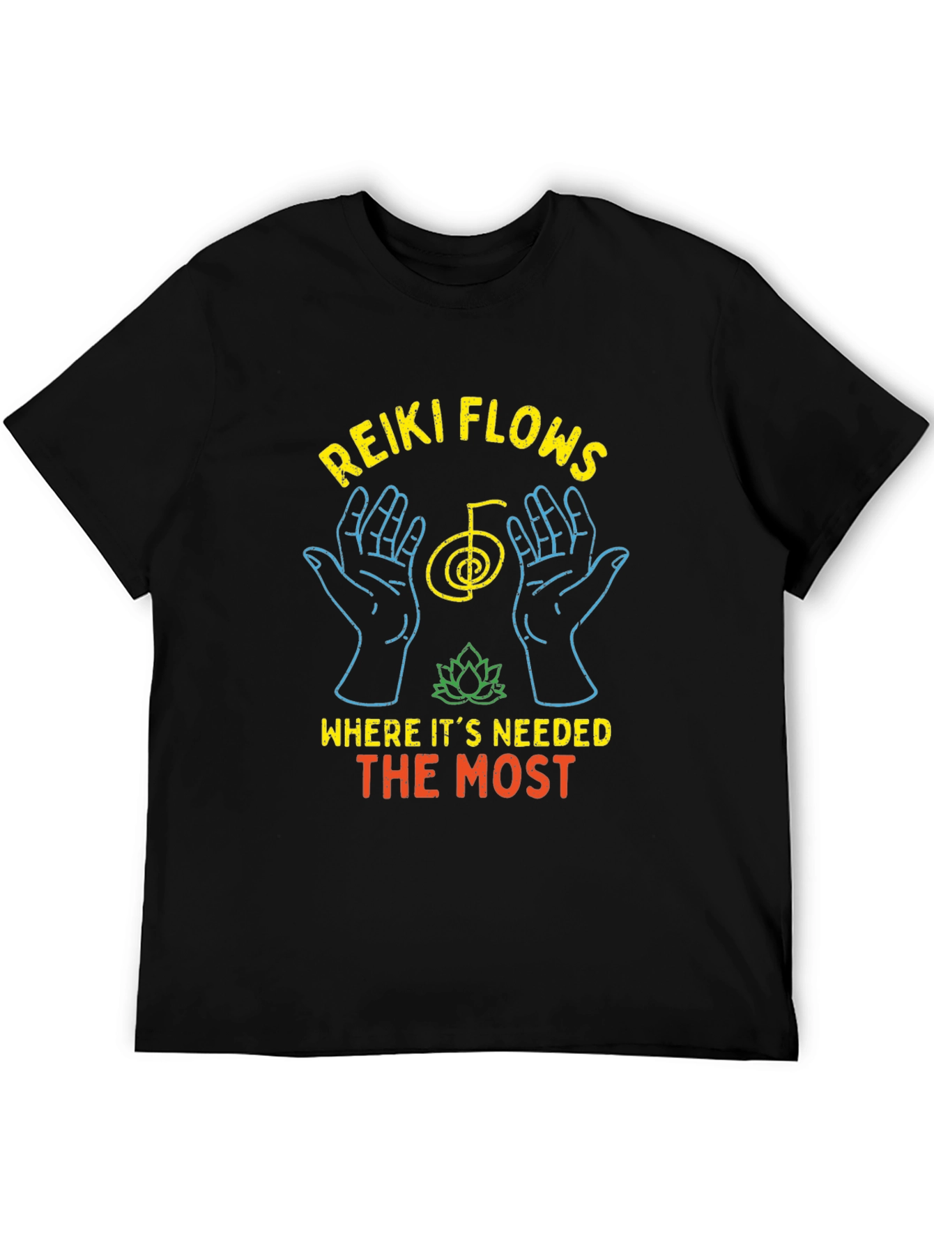Reiki Flows T-Shirt - Energy Healing Design