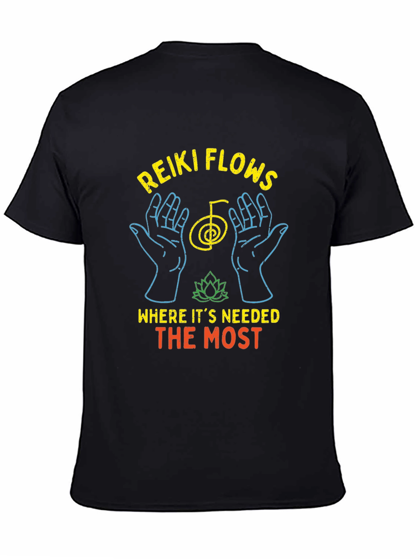 Reiki Flows T-Shirt - Energy Healing Design