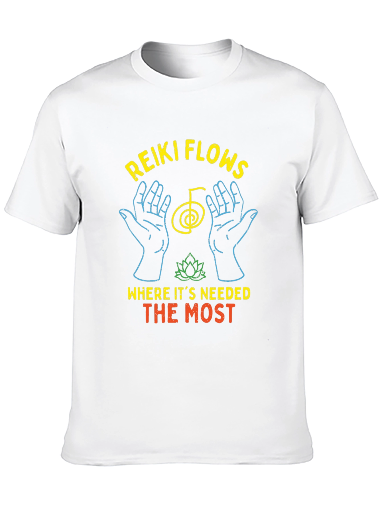Reiki Flows T-Shirt - Energy Healing Design