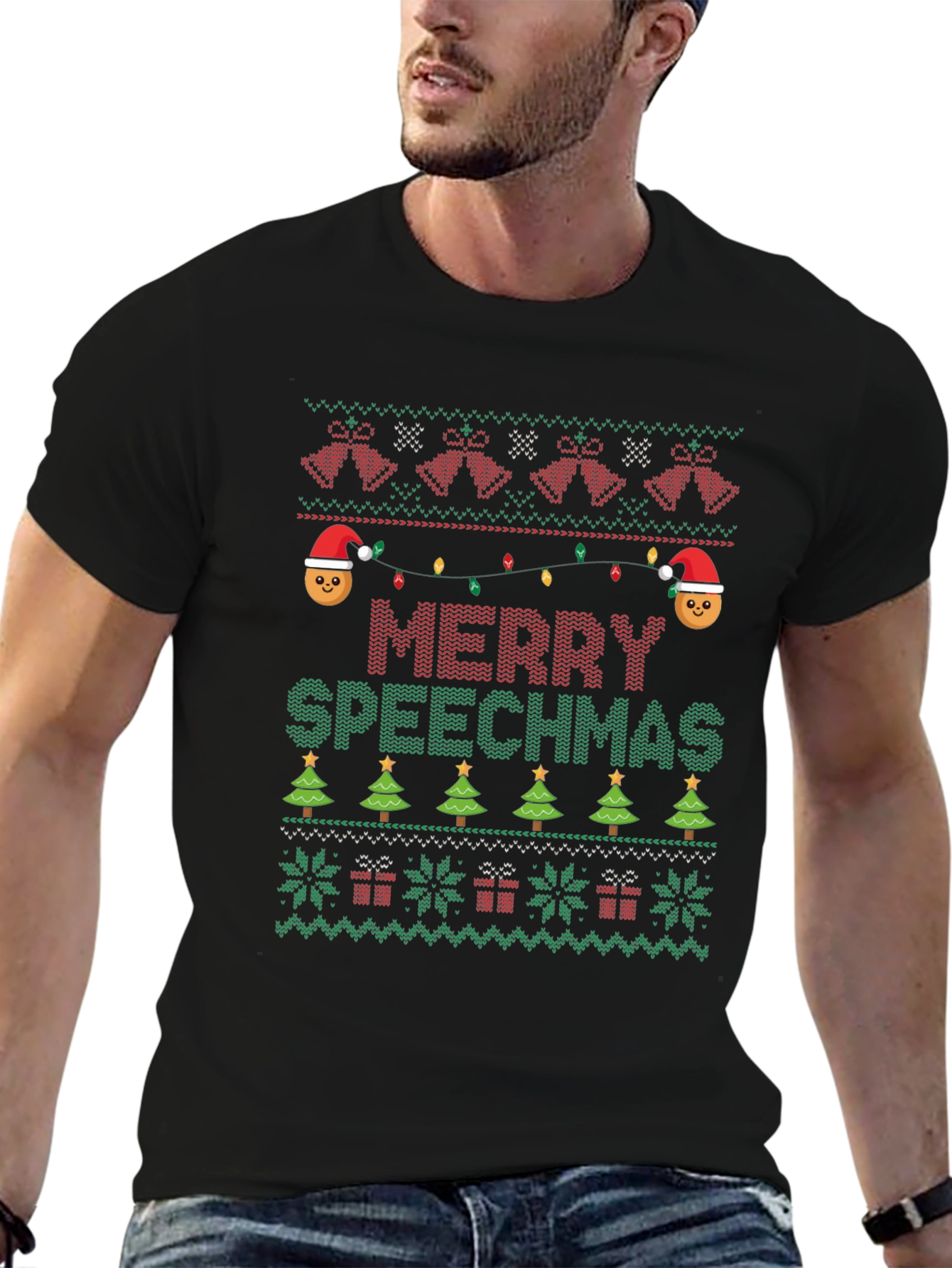 Merry Speechmas Ugly Christmas Sweater T-Shirt