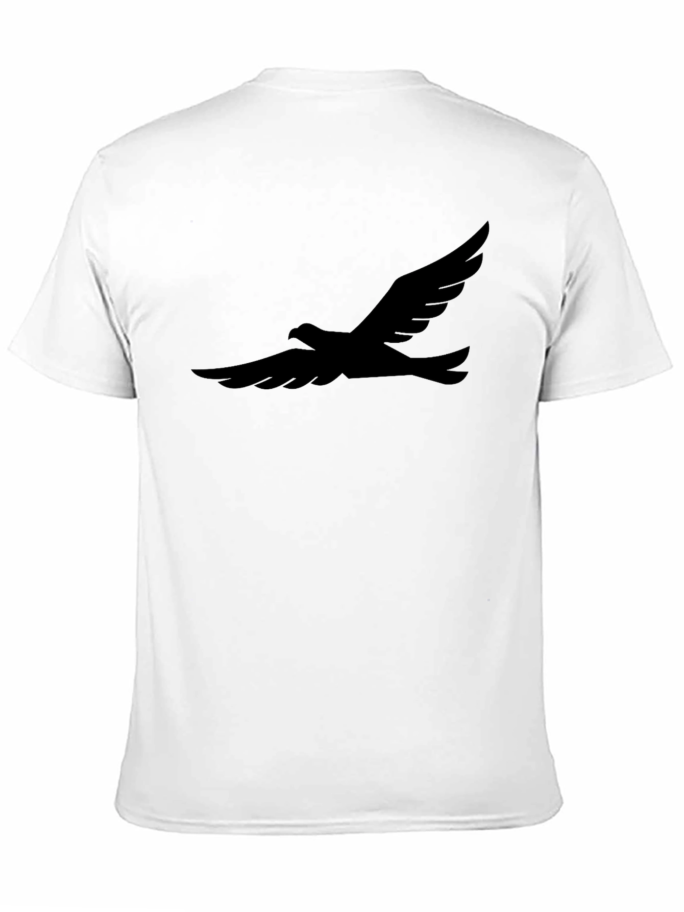 Black T-Shirt with Bird Graphic