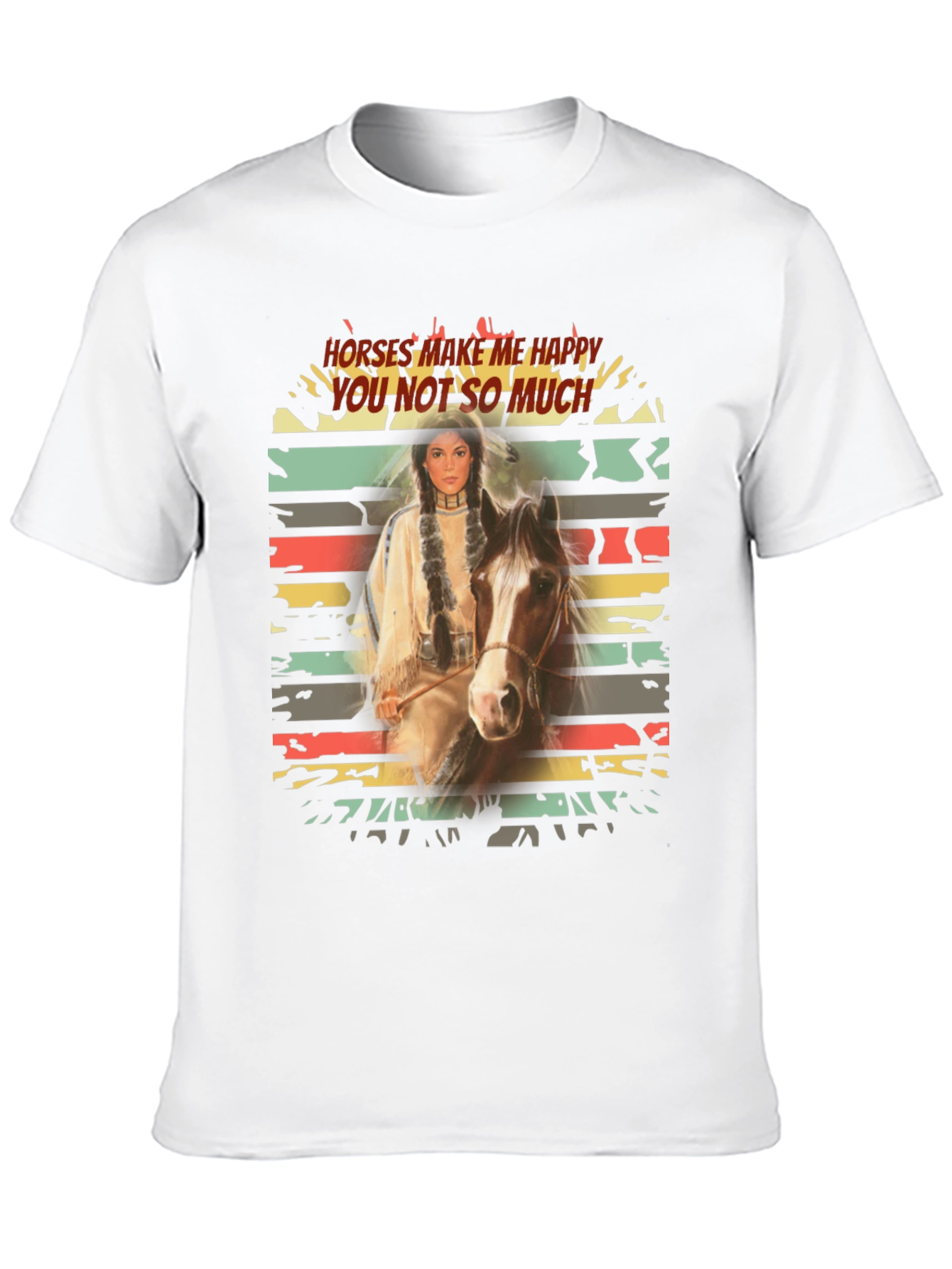 Horses Make Me Happy Graphic Tee