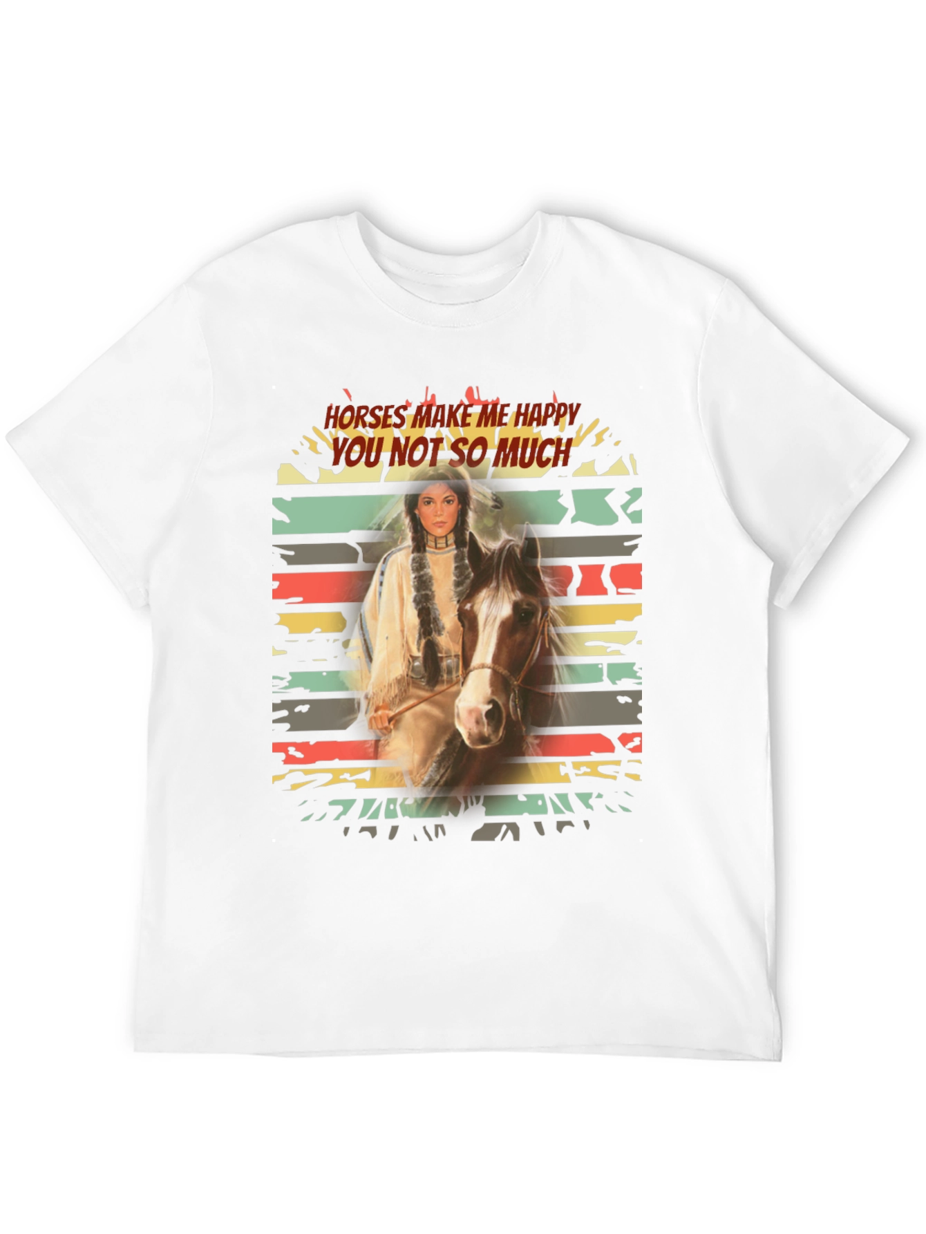 Horses Make Me Happy Graphic Tee